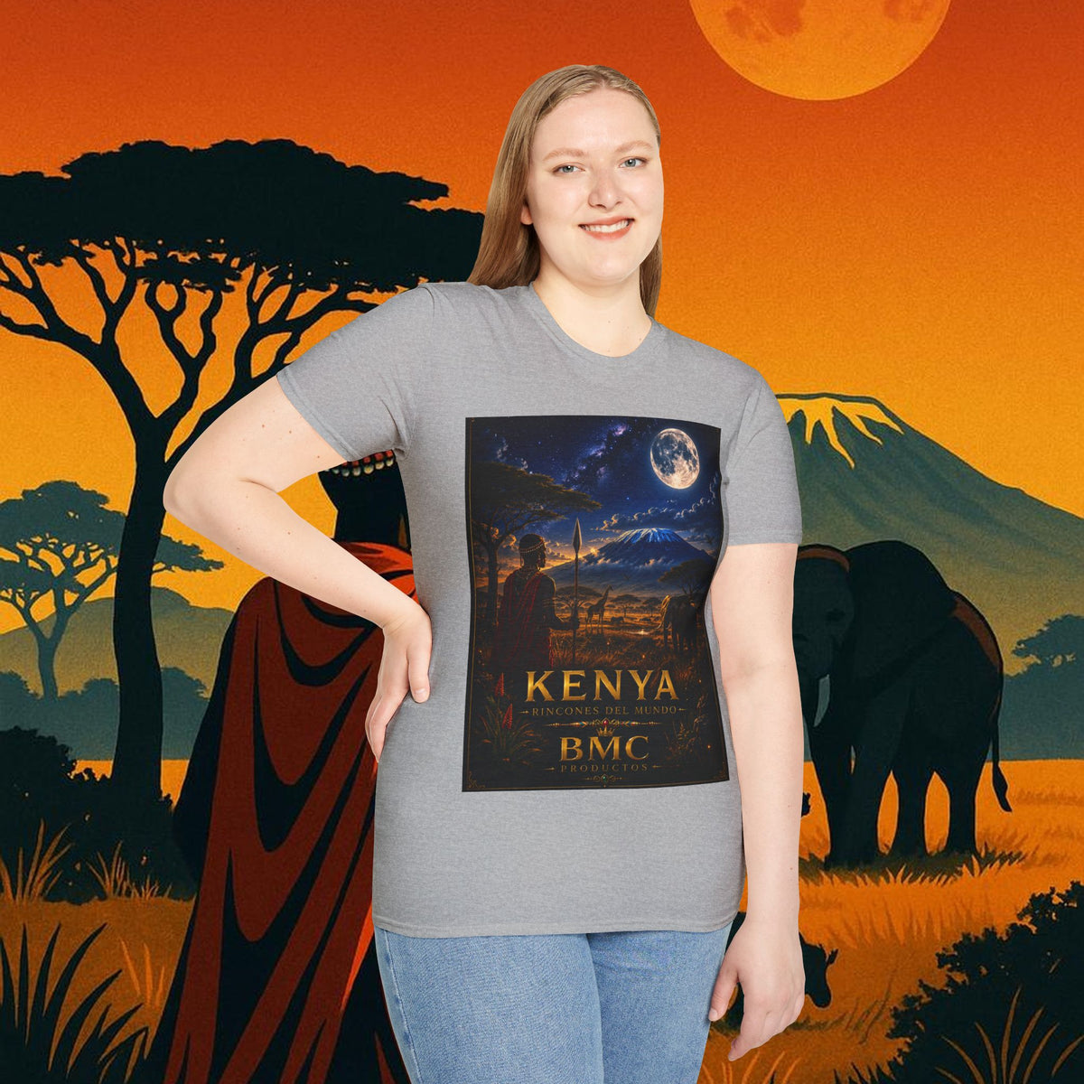 "Camiseta Kenia: Aventura Salvaje y Tierra de Horizontes Infinitos 🦁🌄🏕️"