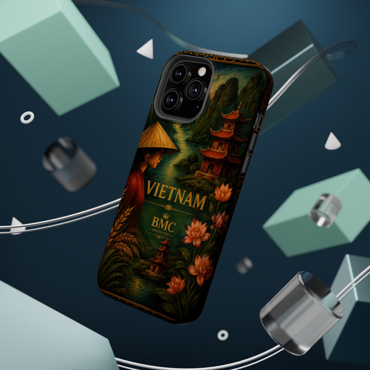 "Funda Magnética Reforzada Magnética Reforzada  Vietnam: Tradición, Naturaleza y Leyendas Ancestrales 🎋🏯🐉"