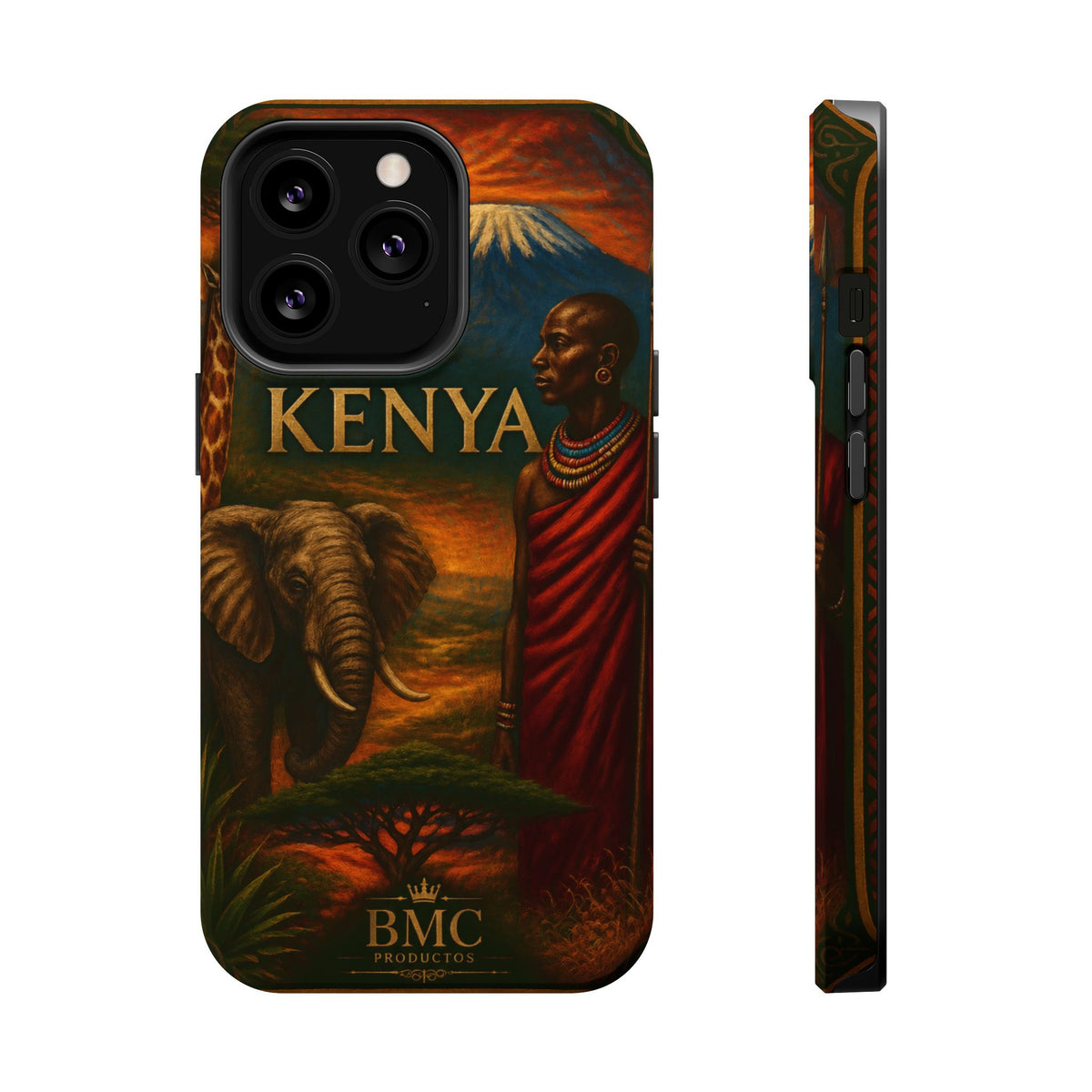"Reinforced Magnetic Case Kenya: Wild Adventure and Land of Infinite Horizons 🦁🌄🏕️"