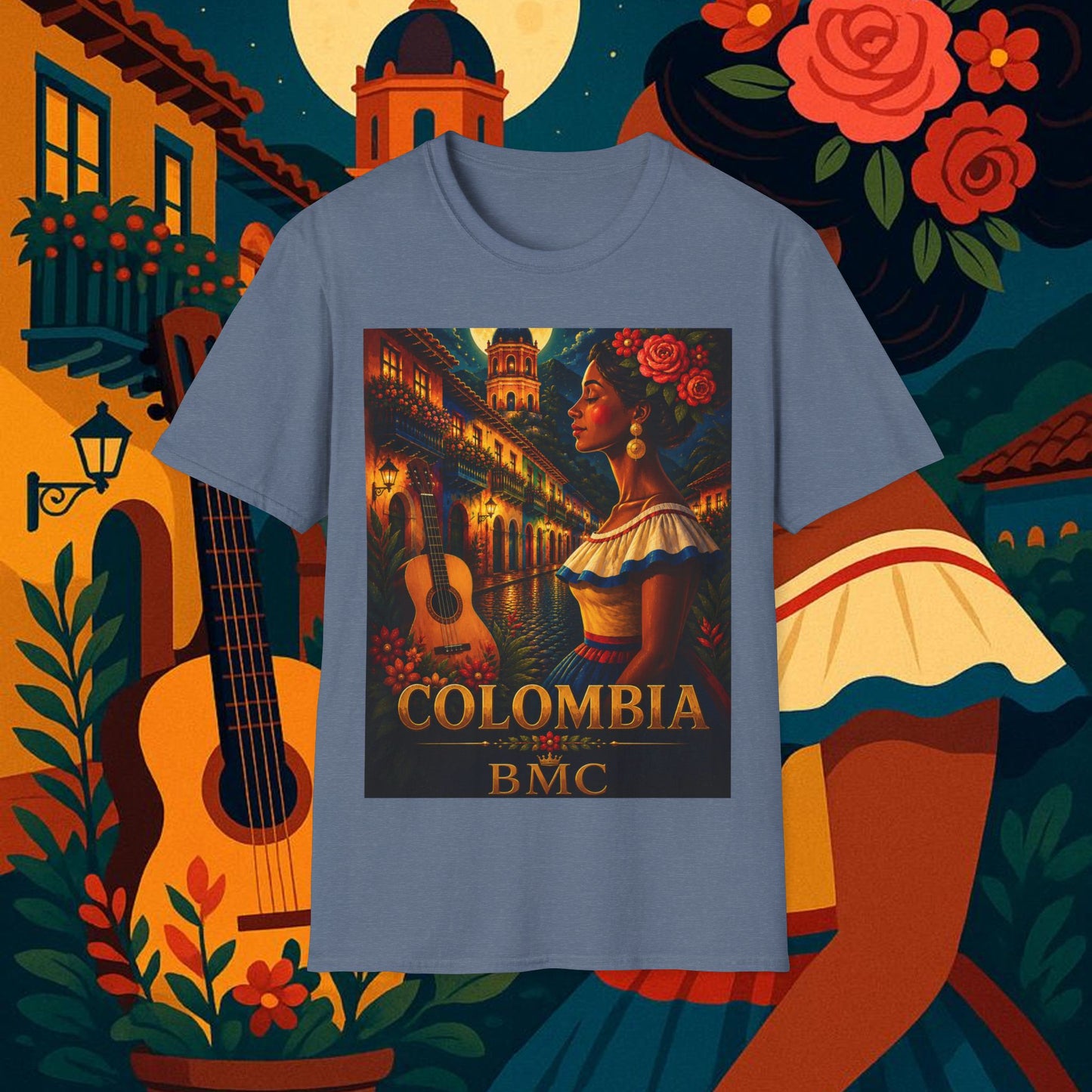 "Camiseta Colombia: Magia de Colores, Café y Tradición ☕🎨🌄"
