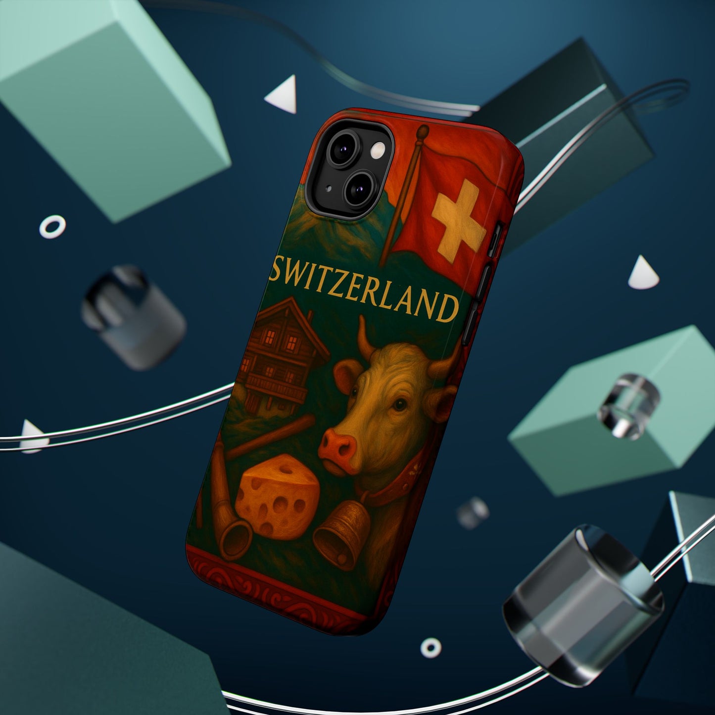 "Funda Magnética Reforzada Magnética Reforzada suiza❄️ – Tierra de montañas majestuosas y precisión legendaria"