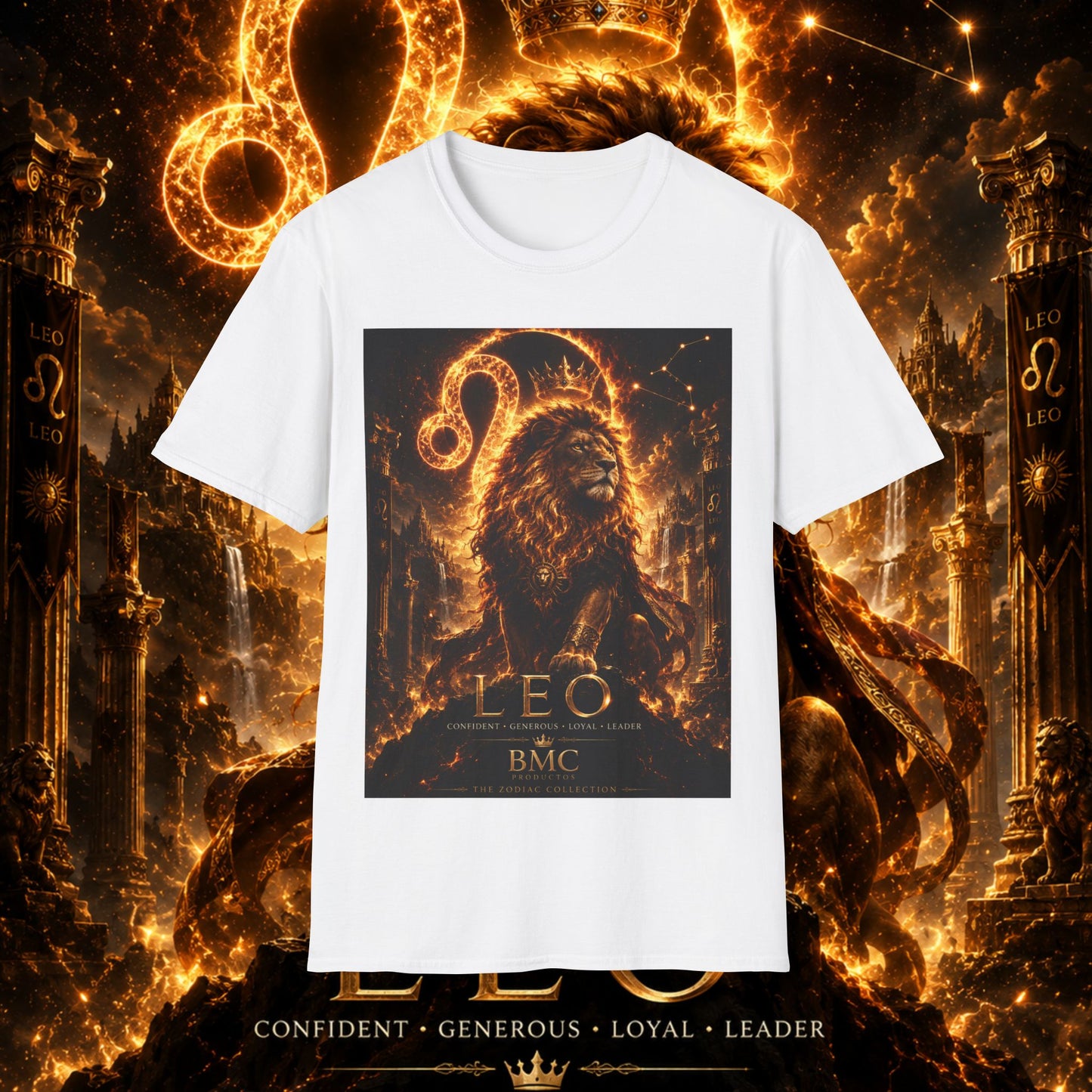 "Camiseta ♌ Leo — Soberano del fuego eterno"