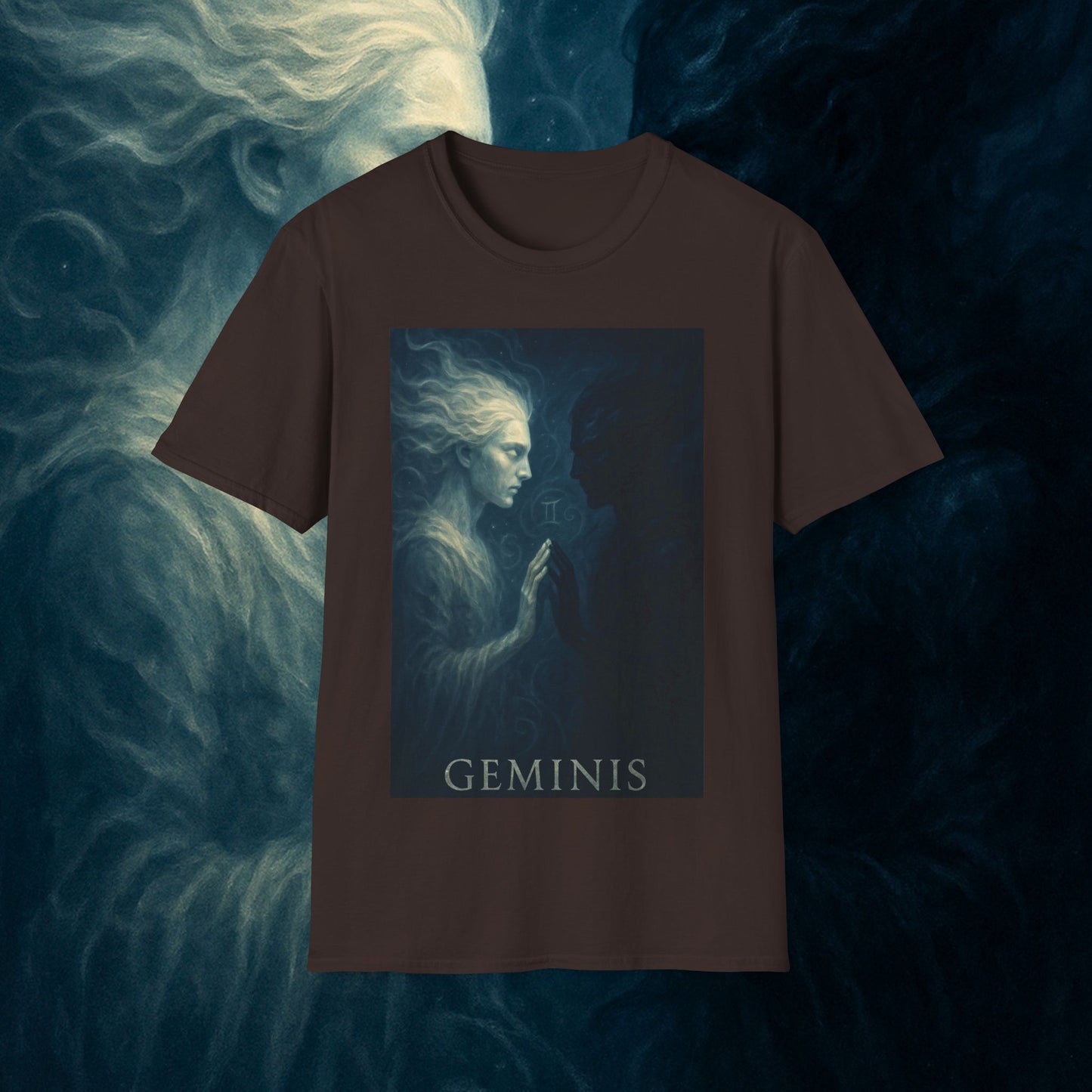 "Camiseta ♊ Géminis — Reflejo del alma dividida"