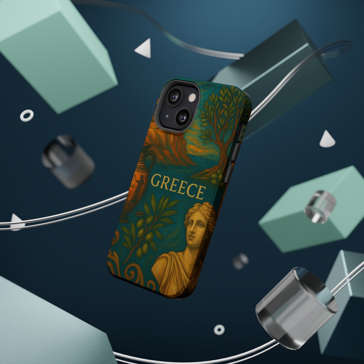 "Funda Magnética Reforzada Magnética Reforzada Grecia: Cuna de Dioses, Maravillas y Filosofía 🌊🏛️⚡"