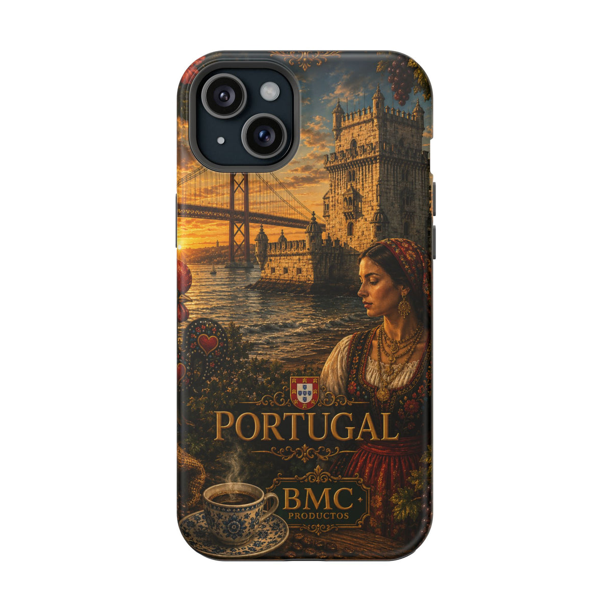 "Reinforced Magnetic Case Portugal: Atlantic Charm, Fados and Azulejos 🌊🎶🧿"
