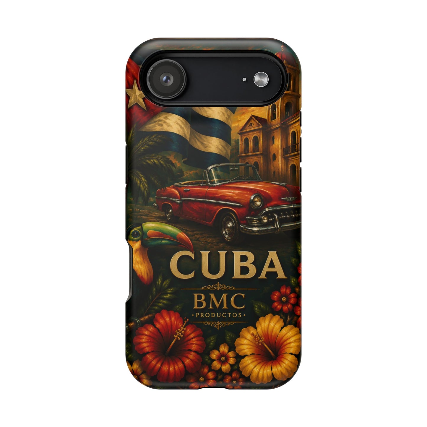 "Funda Magnética Reforzada Magnética Reforzada Cuba: Ritmo, Historia y Encanto Caribeño 🎺🚗🌴 "