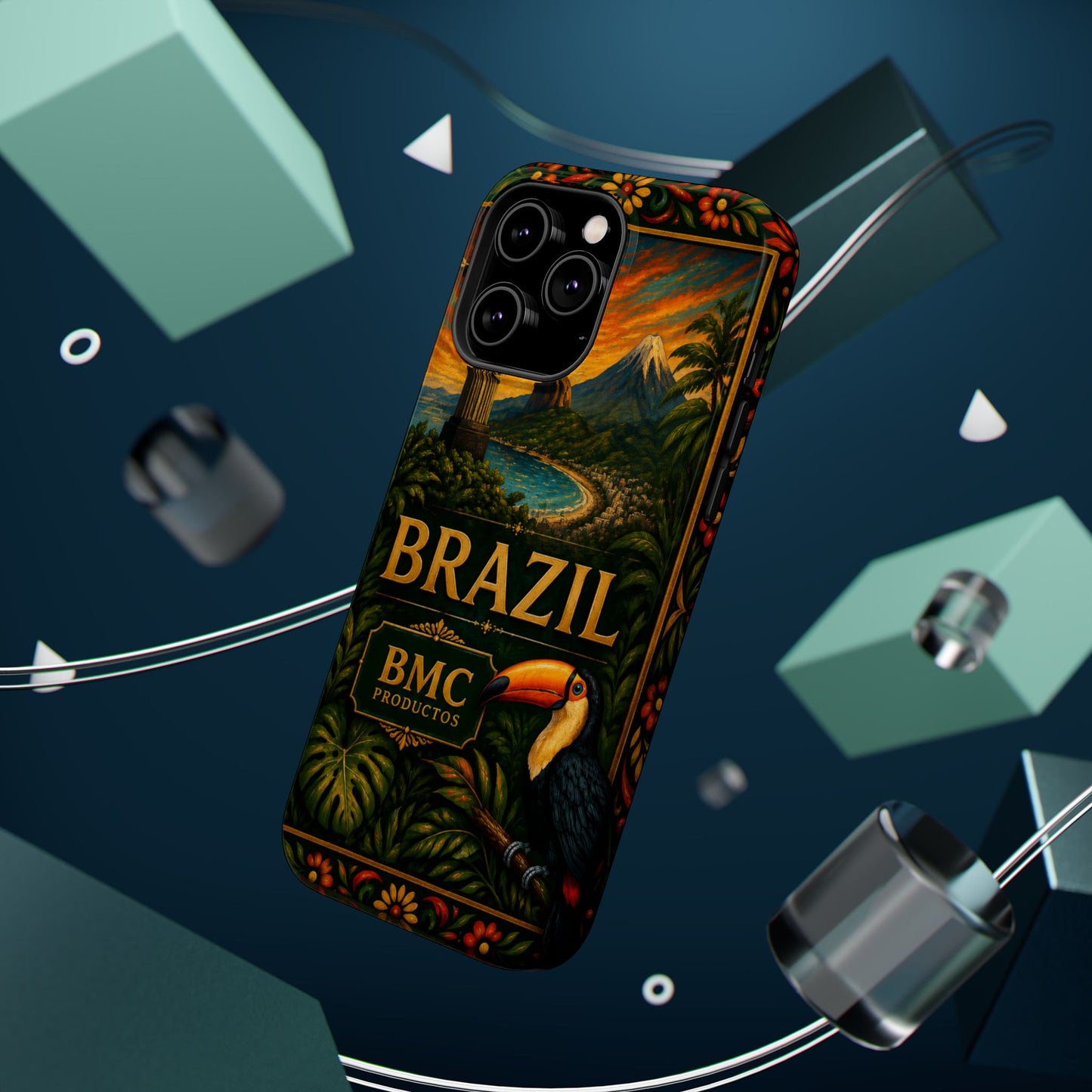"Funda Magnética Reforzada Magnética Reforzada Brasil: Ritmo, Naturaleza y Alegría Infinita 🎶🌴🏖️"