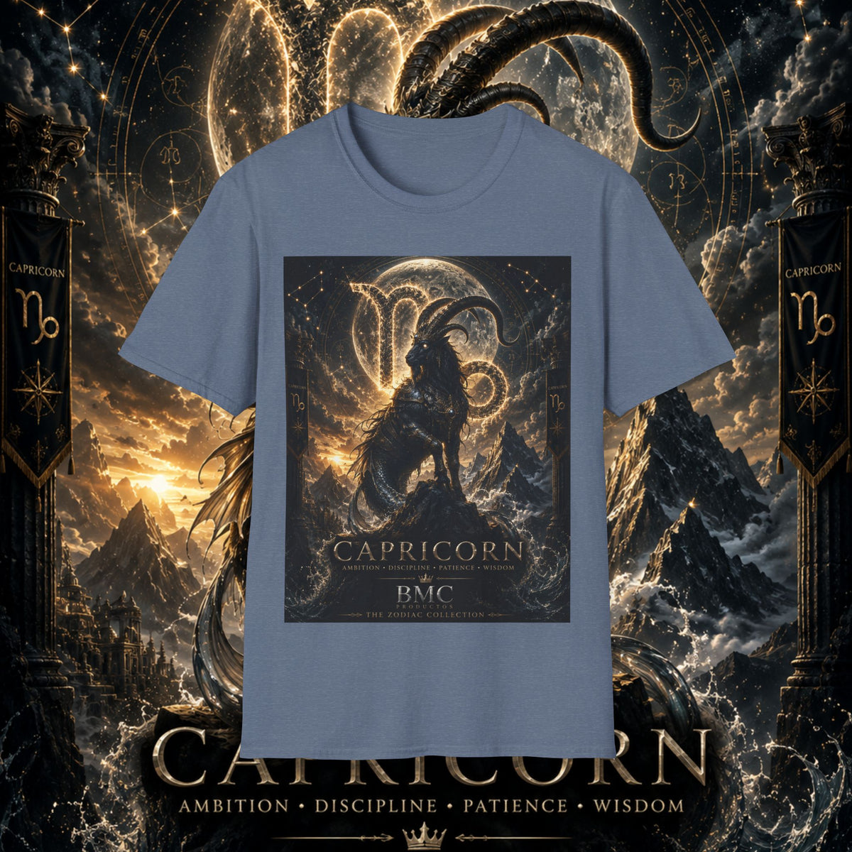 "Camiseta ♑ Capricornio – El Guardián de las Cumbres"