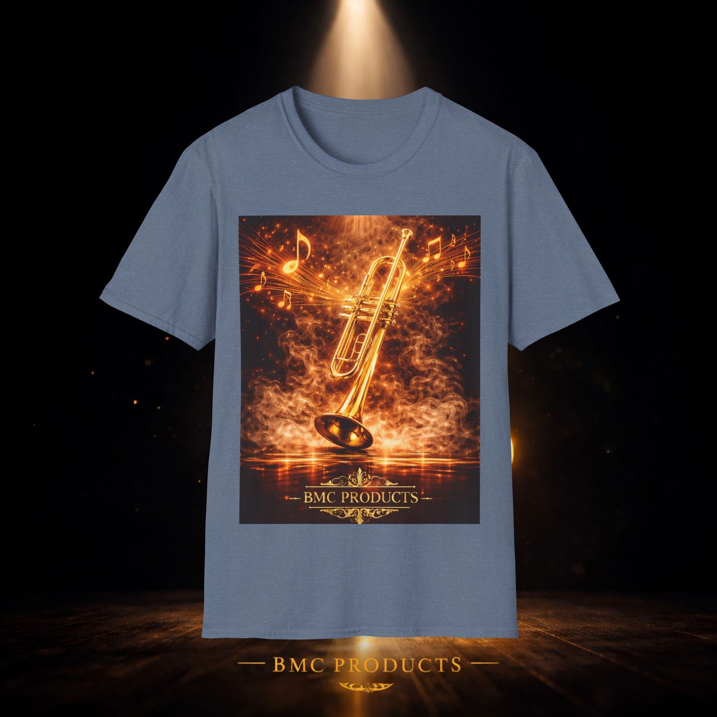 "Camiseta trompeta 🎺🔥Donde hay fuego, hay música.”