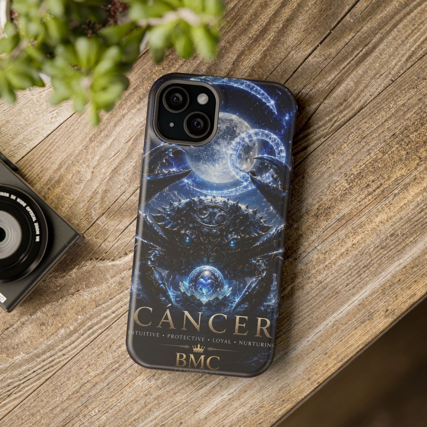 "Funda Magnética Reforzada ♋ Cáncer — Guardián de las profundidades""