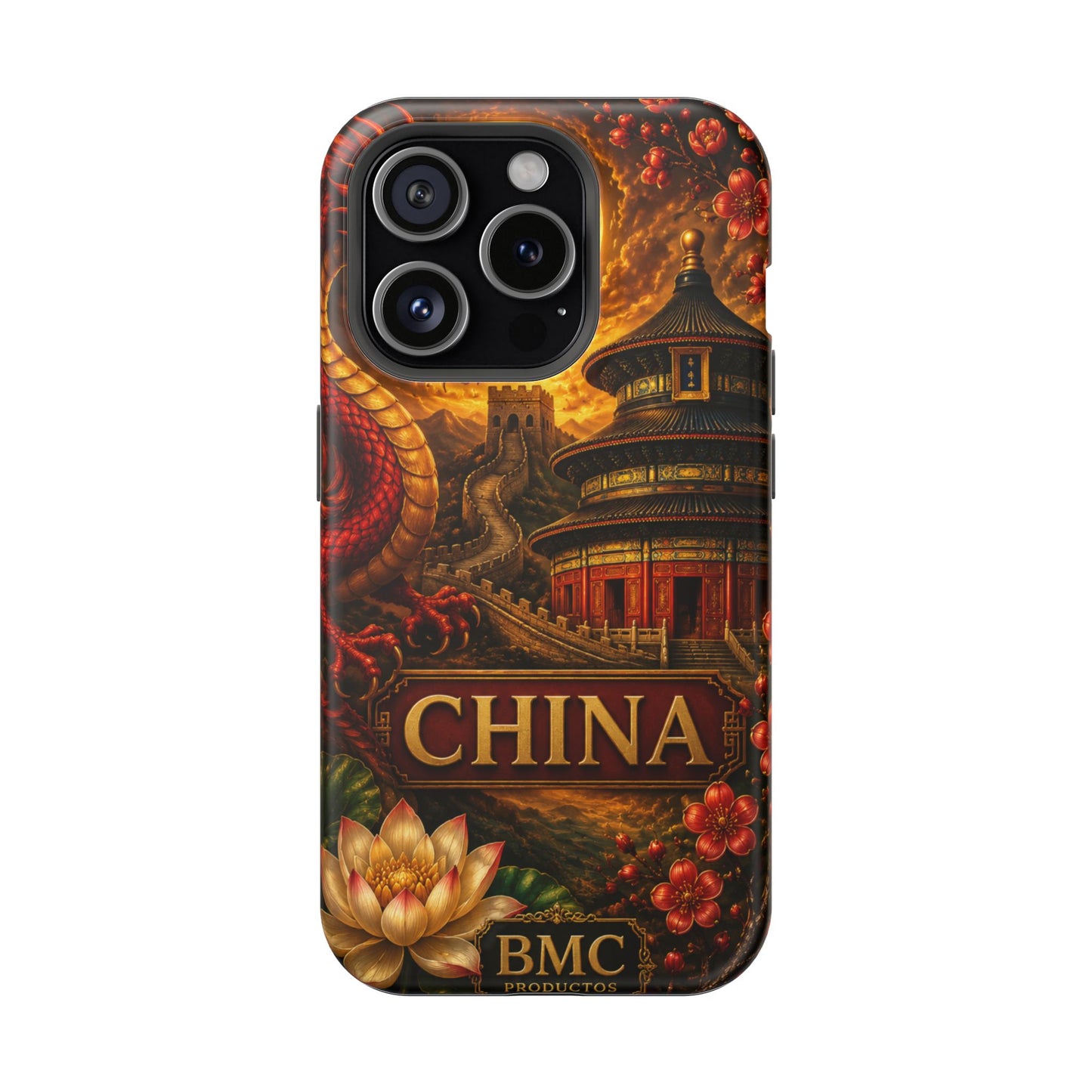 "Funda Magnética Reforzada Magnética Reforzada China – Dragones, murallas y leyendas eternas"