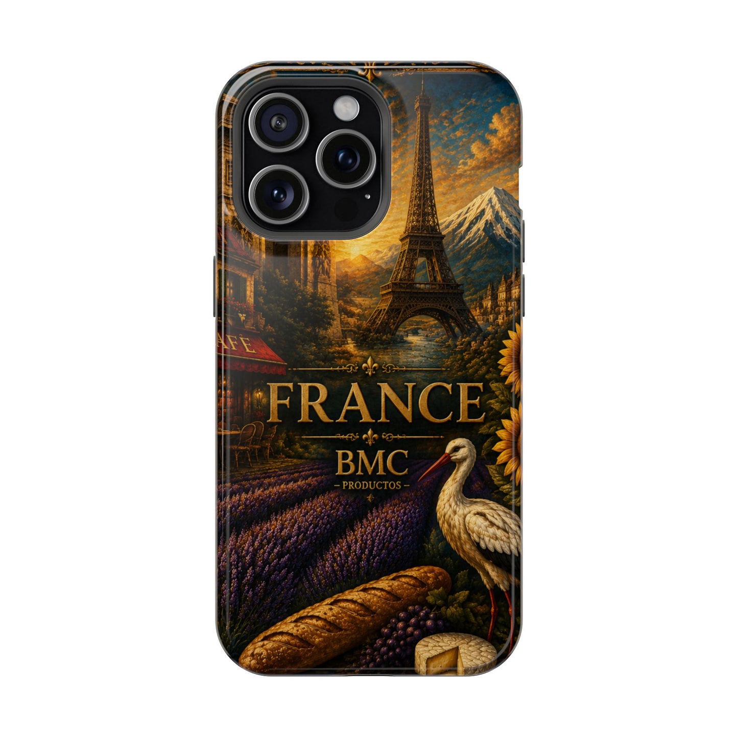 "Funda Magnética Reforzada Francia: Romance bajo la Luna 🌙🗼✨"