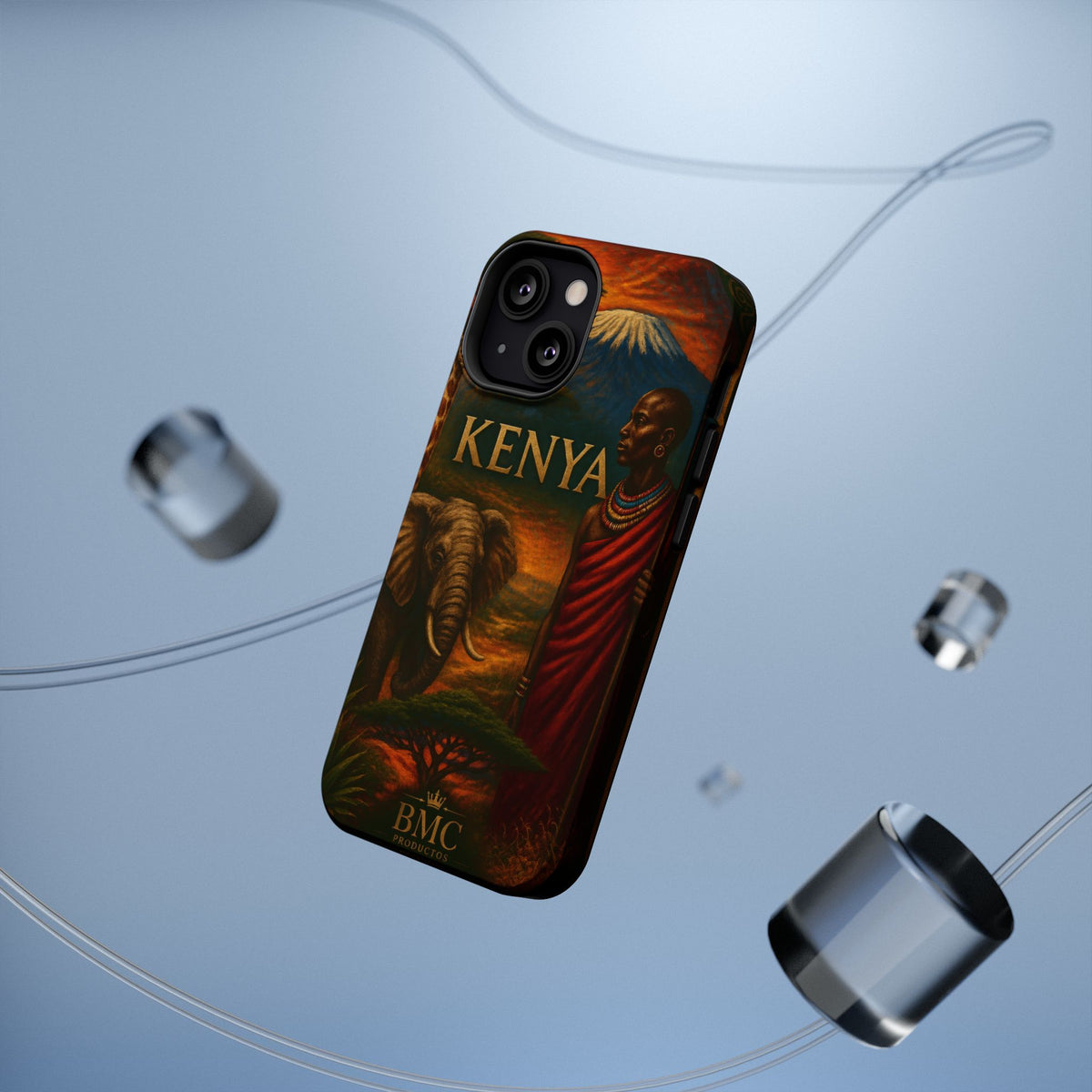 "Reinforced Magnetic Case Kenya: Wild Adventure and Land of Infinite Horizons 🦁🌄🏕️"