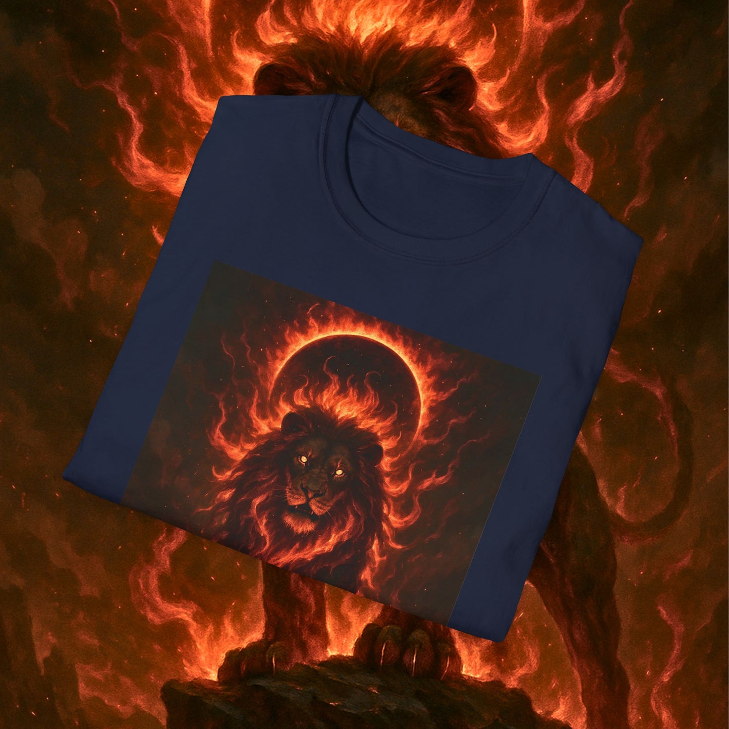 "Camiseta ♌ Leo — Soberano del fuego eterno"