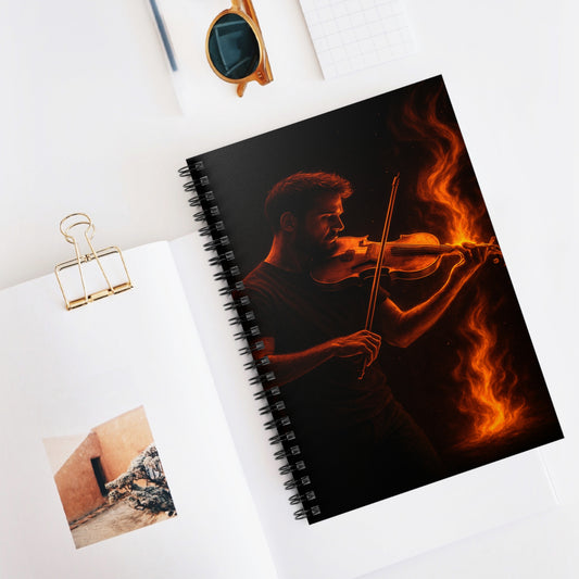 "libreta Violin 🎻🔥 Toca con el alma. Quema con cada nota.” 🔥🎻