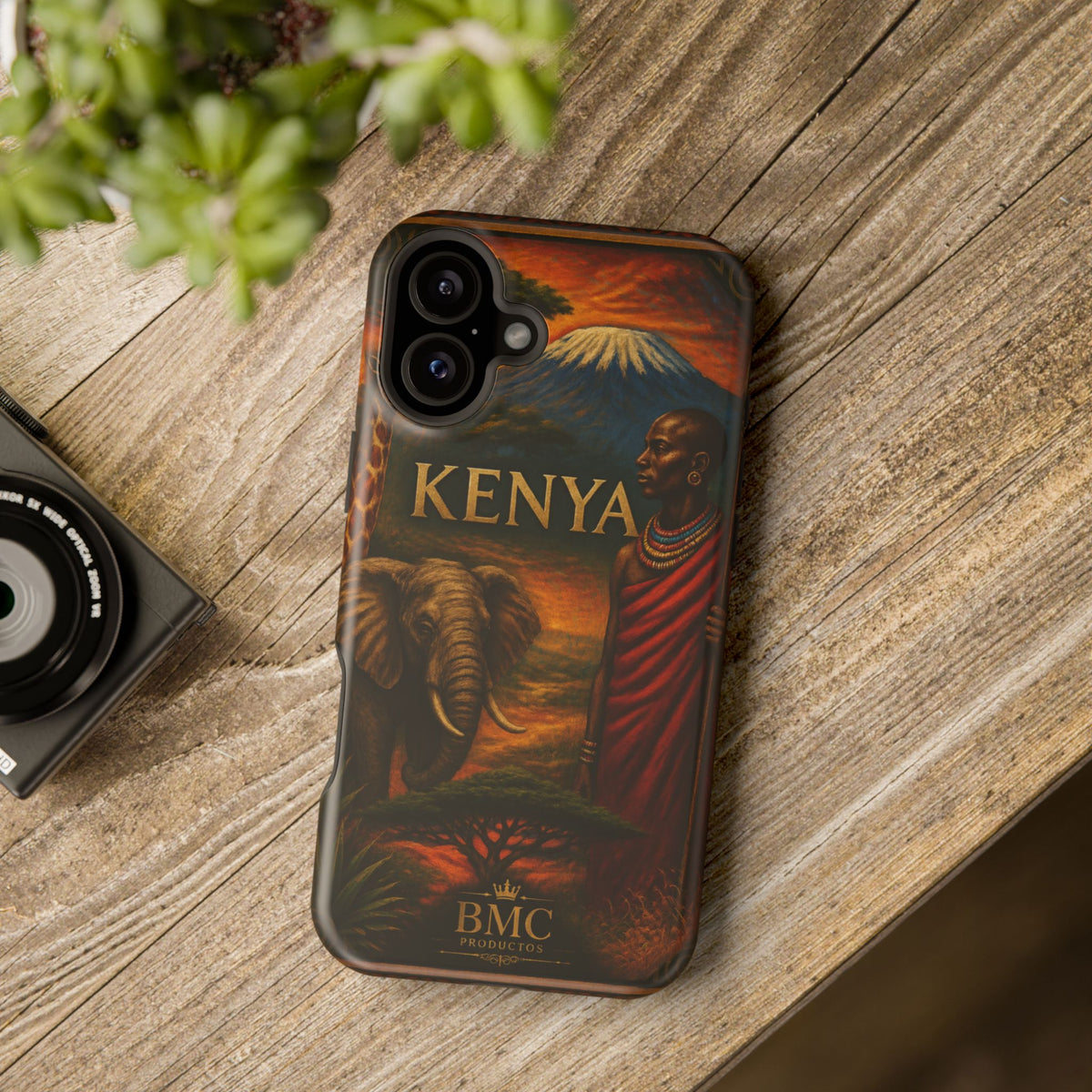 "Reinforced Magnetic Case Kenya: Wild Adventure and Land of Infinite Horizons 🦁🌄🏕️"