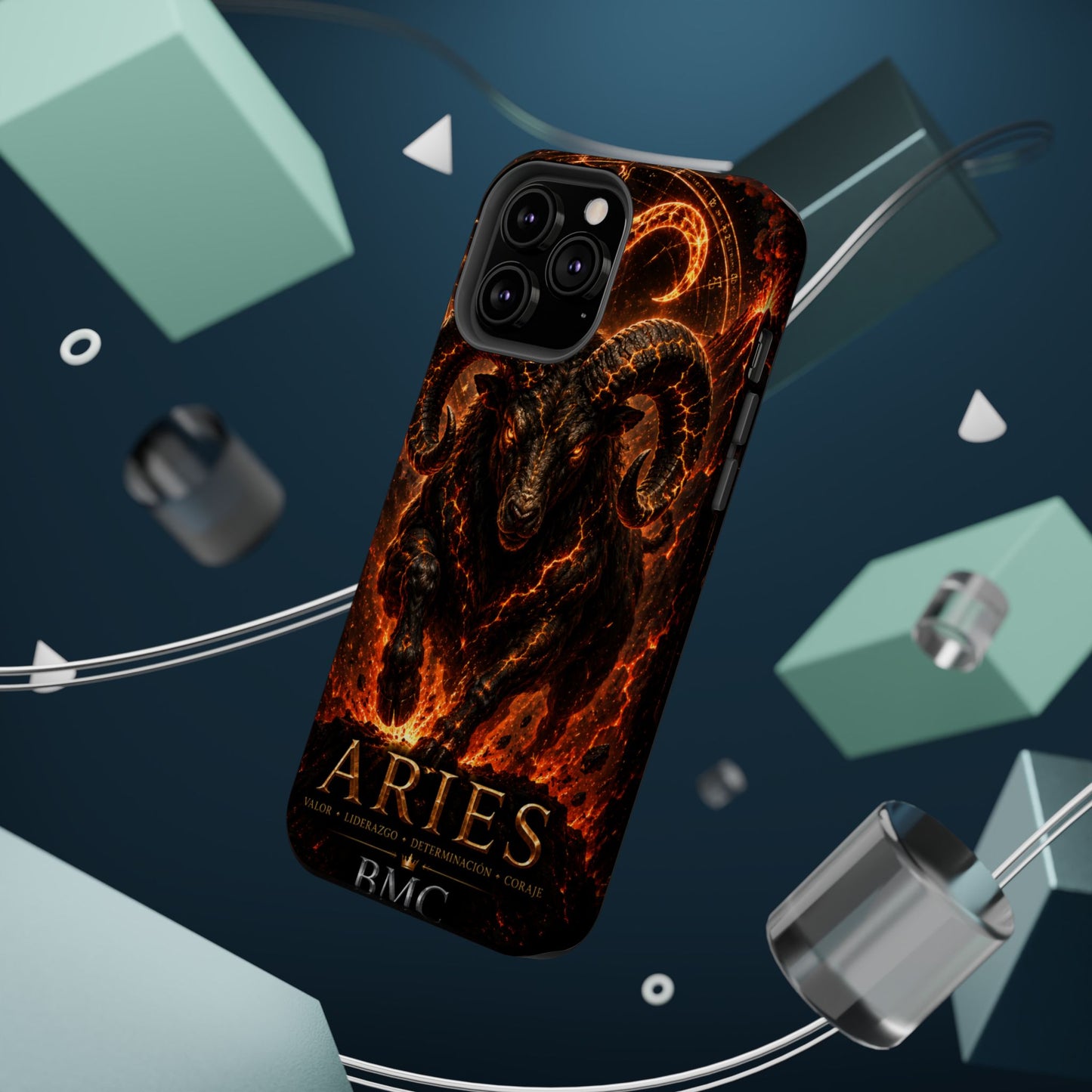 "Funda Magnética Reforzada ♈ Aries — Espíritu de fuego"