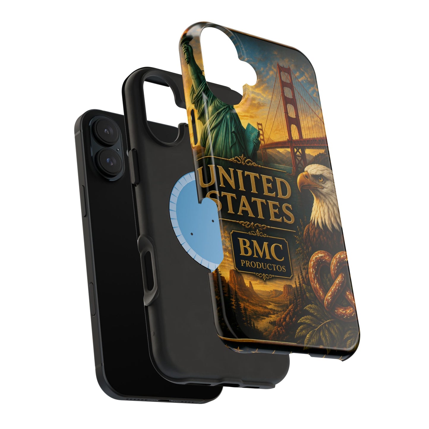 "Funda Magnética Reforzada Estados Unidos: Sueños, Libertad y Grandes Horizontes 🗽🏜️🌆"