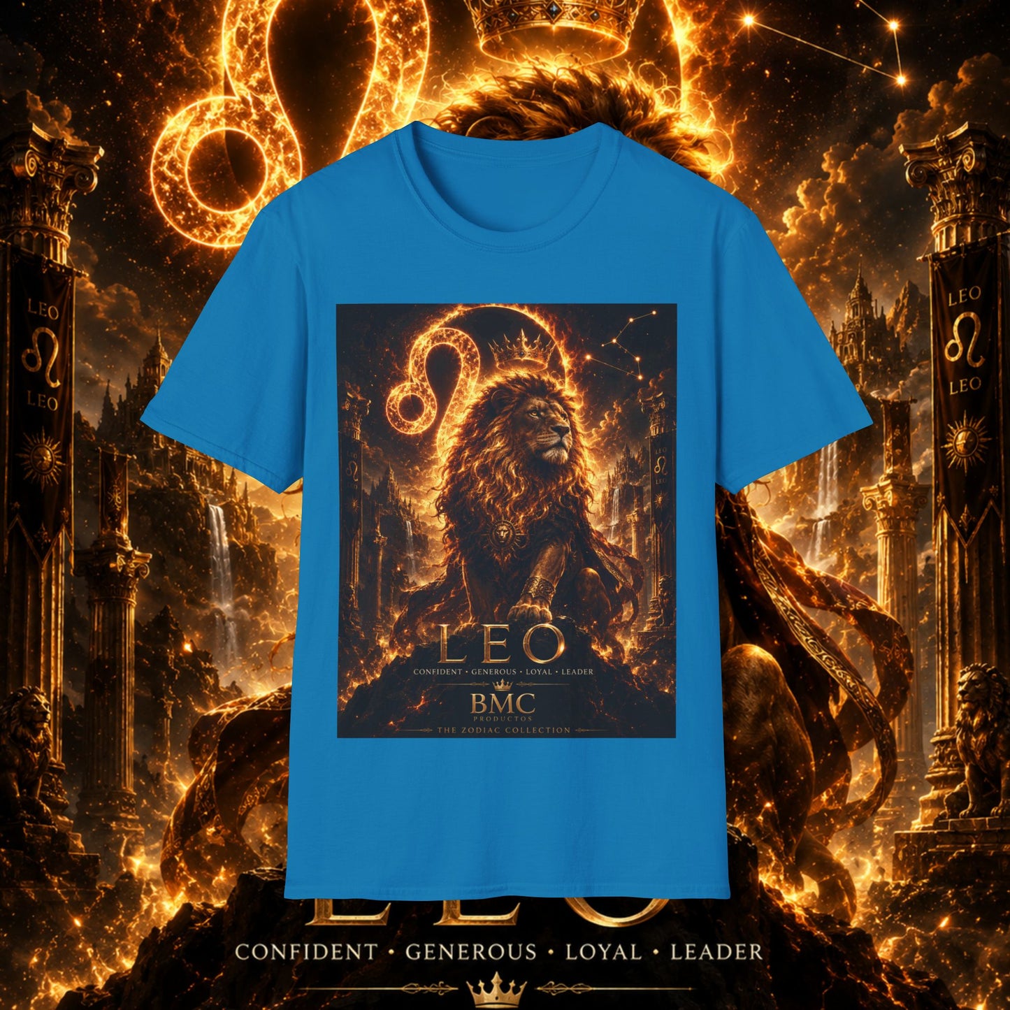 "Camiseta ♌ Leo — Soberano del fuego eterno"
