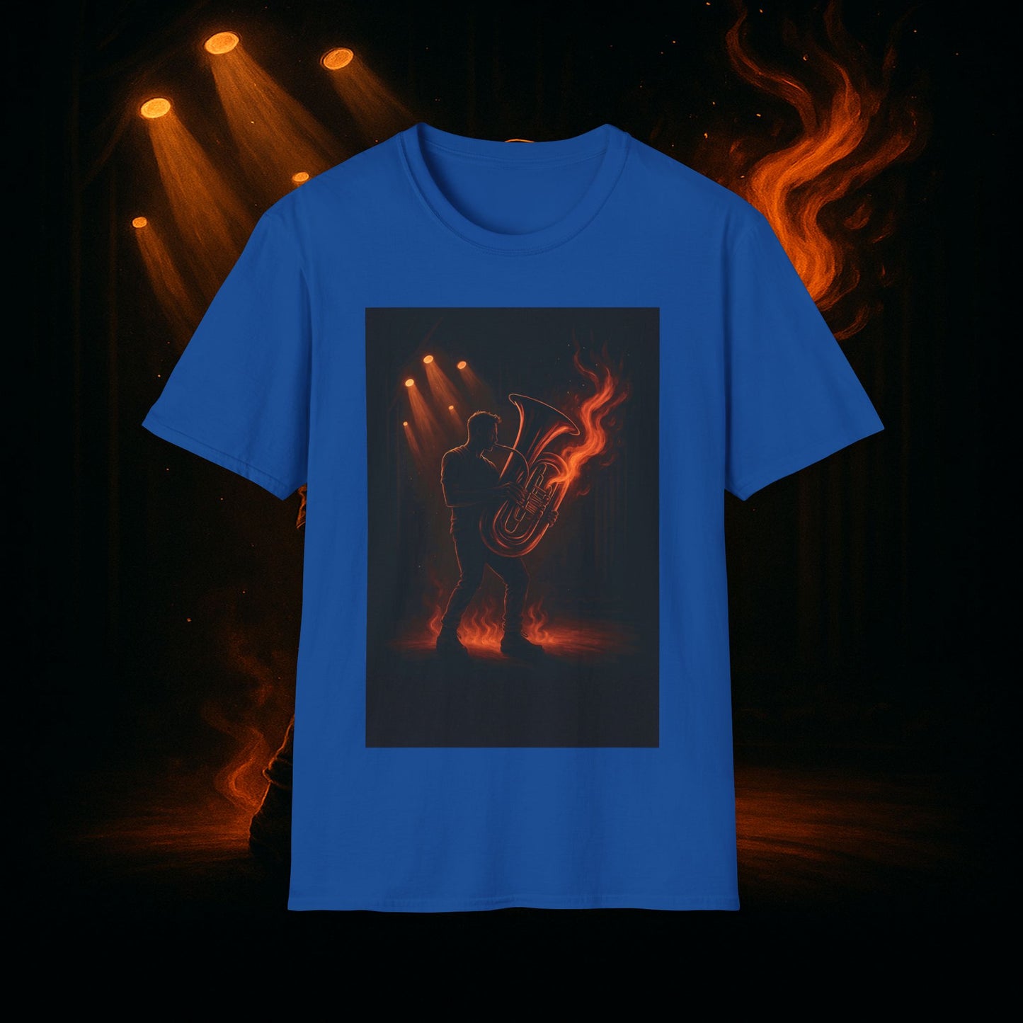 "Camiseta Tuba 🎺🔥 Cuando el alma suena, todo arde.”
