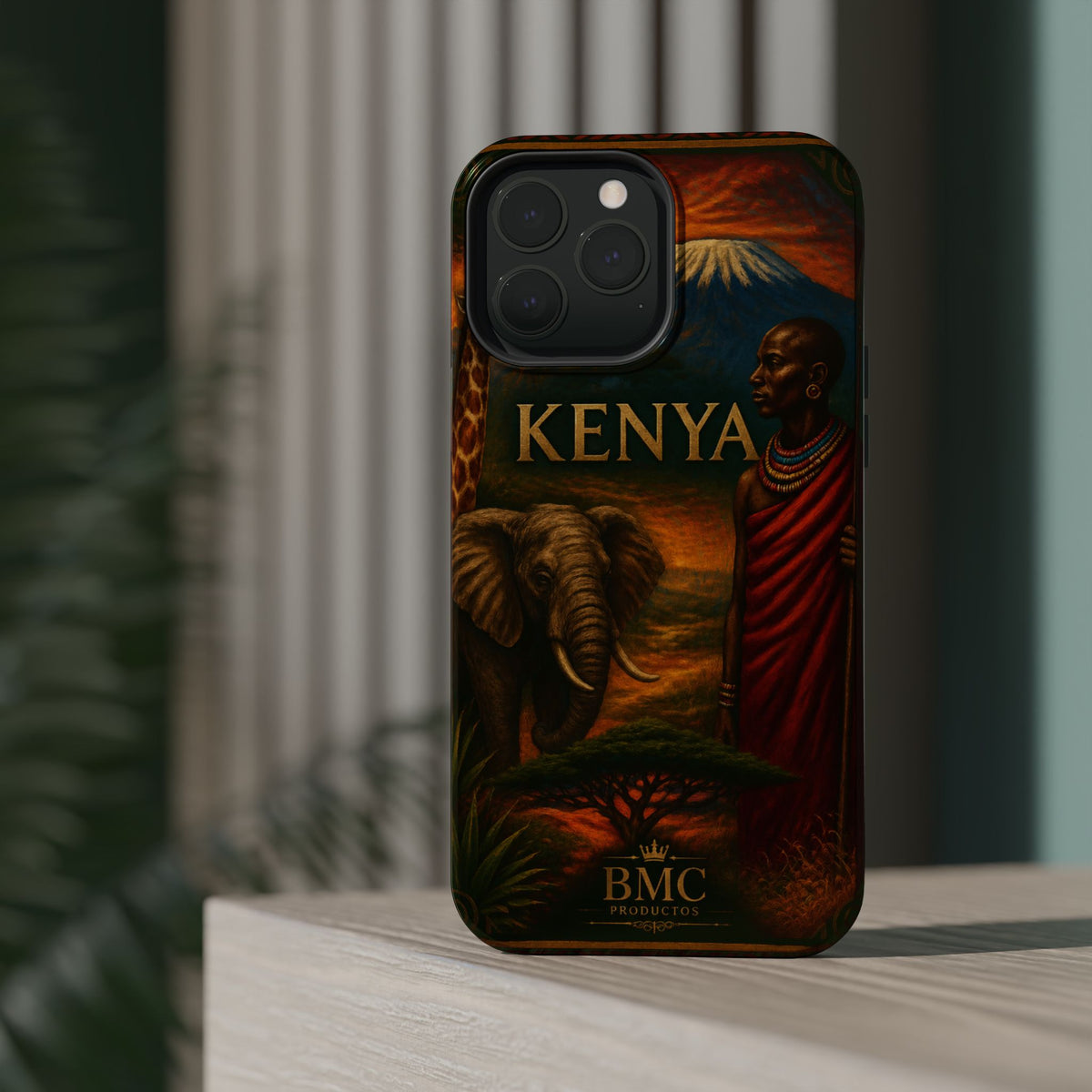 "Reinforced Magnetic Case Kenya: Wild Adventure and Land of Infinite Horizons 🦁🌄🏕️"