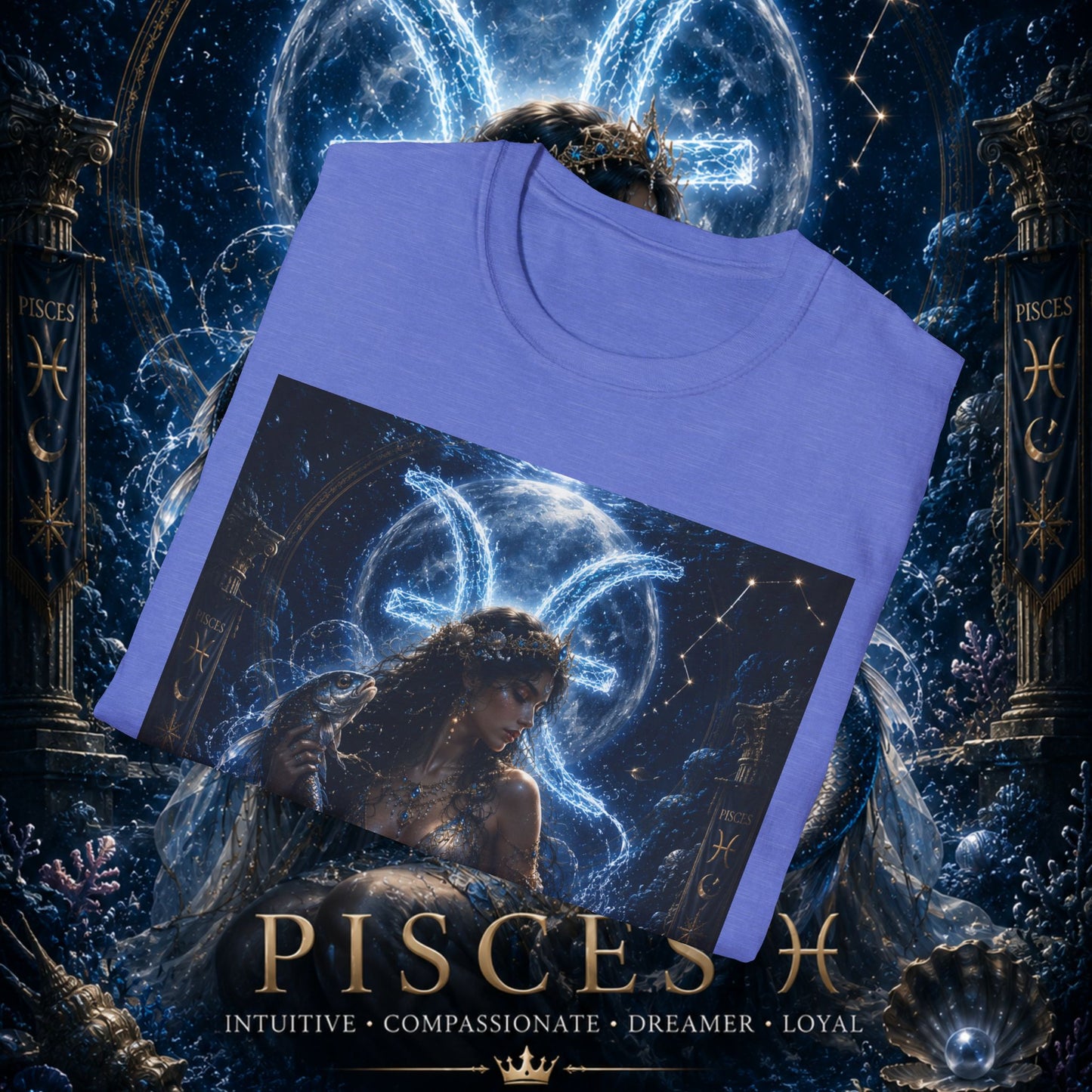 "Camiseta Piscis M — La Guardiana de las Profundidades"