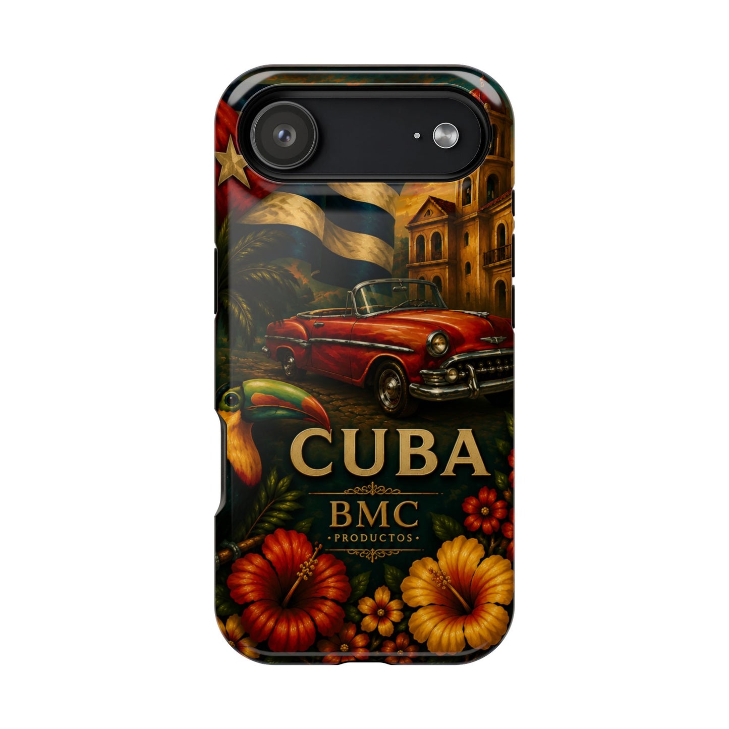"Funda Magnética Reforzada Magnética Reforzada Cuba: Ritmo, Historia y Encanto Caribeño 🎺🚗🌴 "
