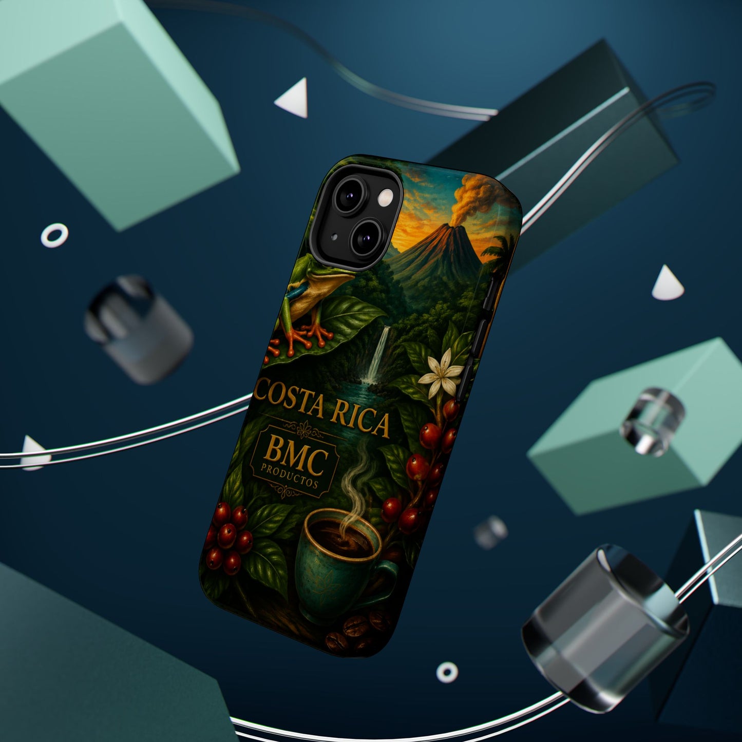 "Funda Magnética Reforzada Magnética Reforzada Costa Rica: Pura Vida entre Volcanes y Selvas 🌋🌴🦜"