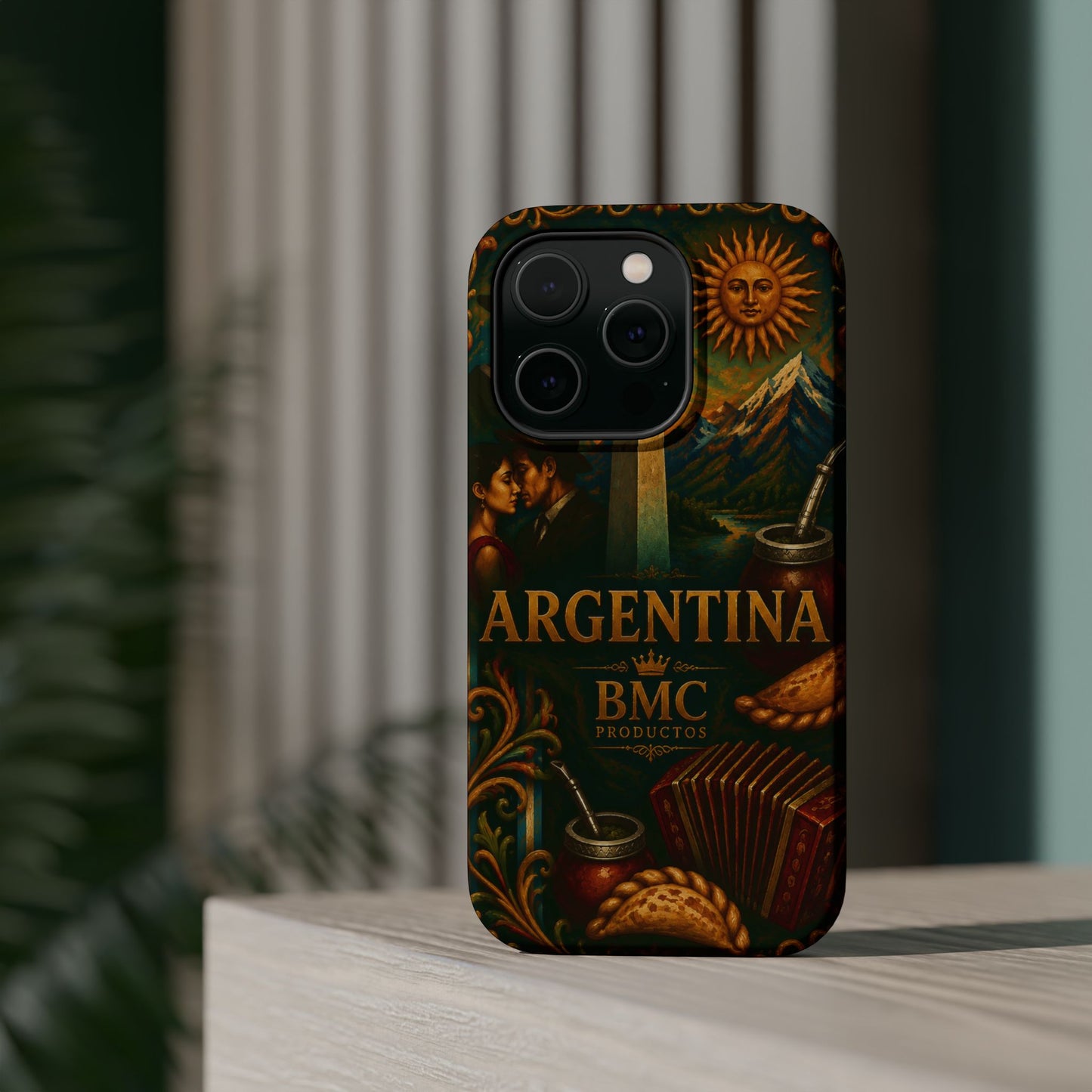 "Funda Magnética Reforzada Argentina: Pasión, Tradición y Tierra de Sueños🔥🏞️"