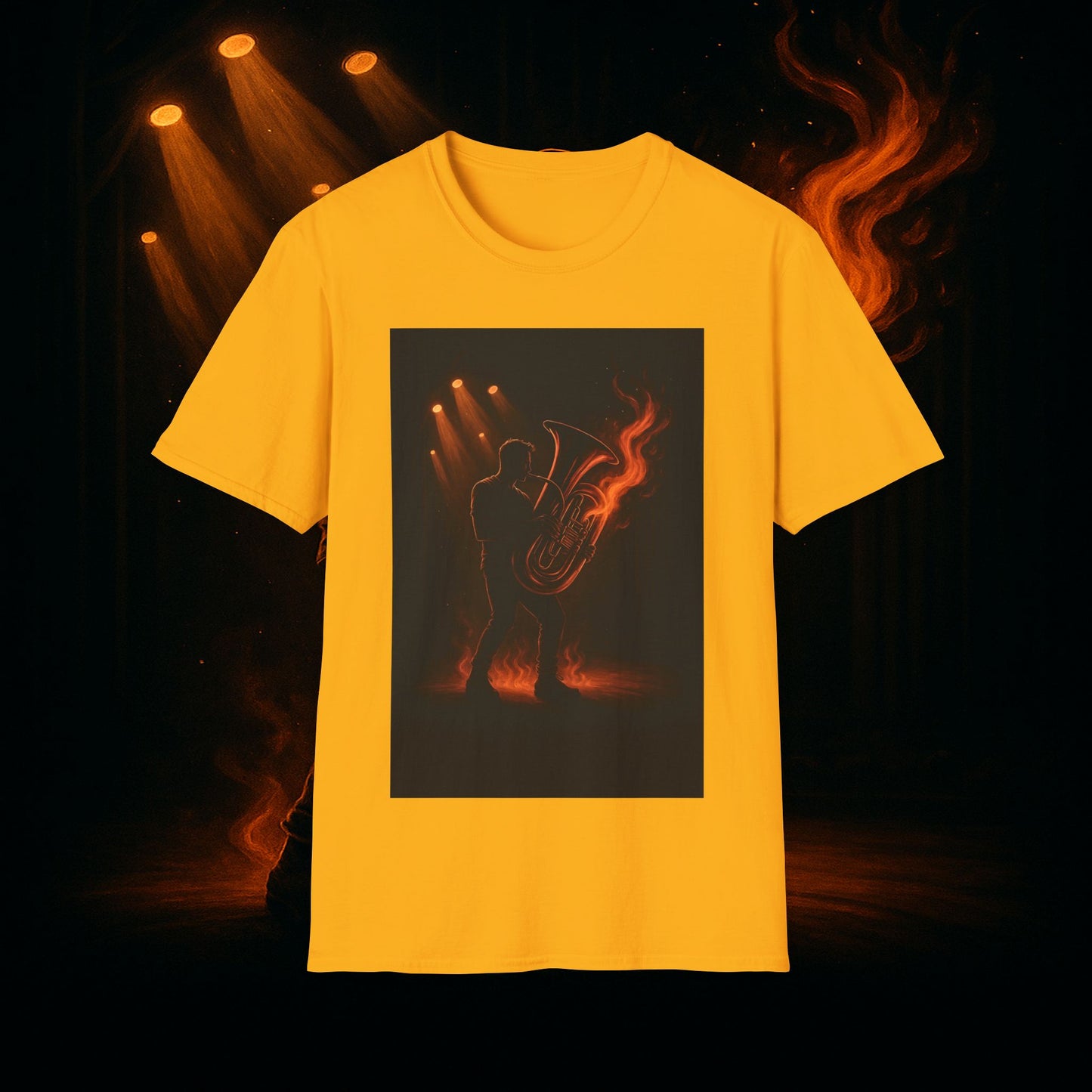 "Camiseta Tuba 🎺🔥 Cuando el alma suena, todo arde.”
