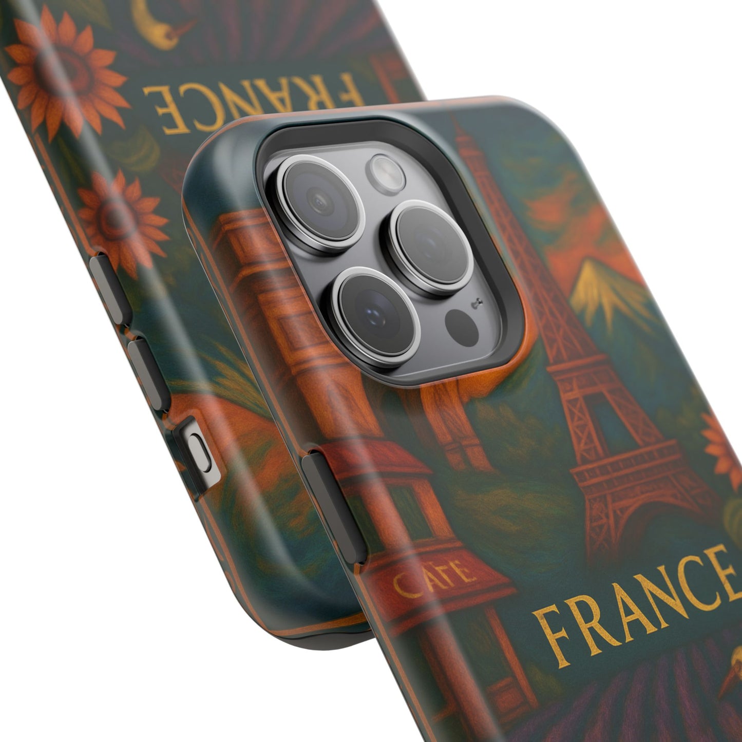 "Funda Magnética Reforzada Francia: Romance bajo la Luna 🌙🗼✨"