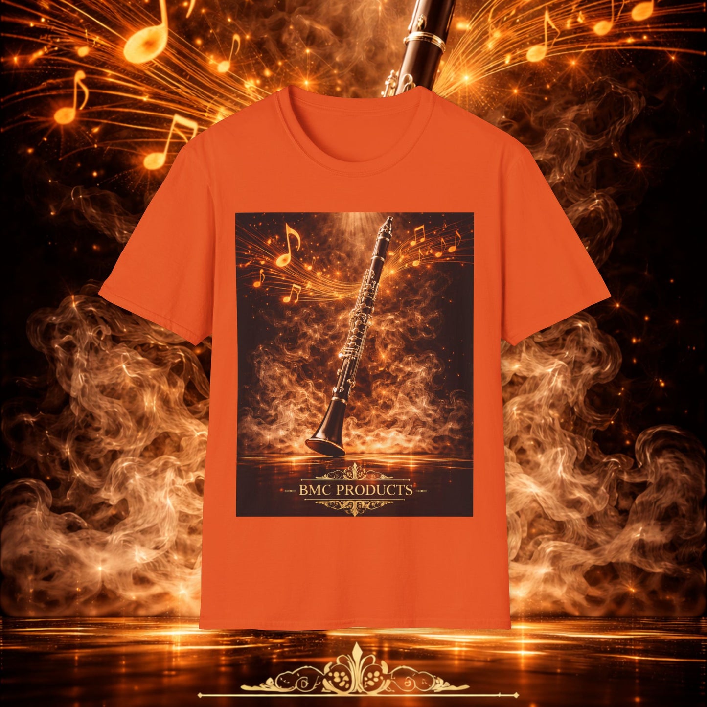 "Camiseta clarinete🎵🔥 El sonido del alma no grita… arde.” 🔥🎵