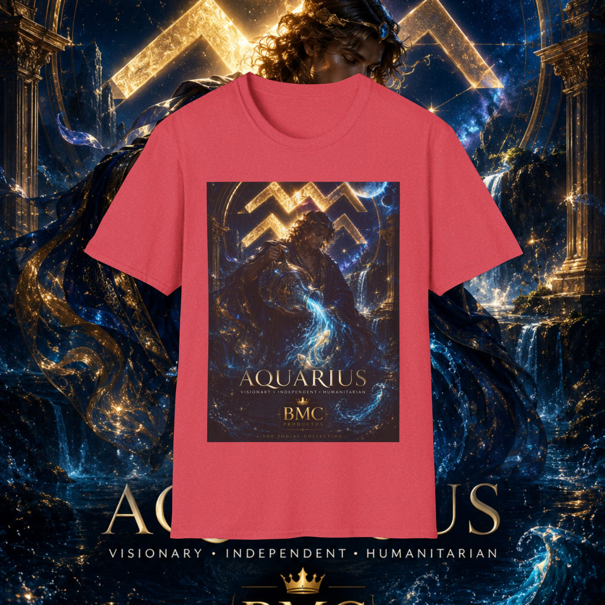 "Camiseta ♒ ACUARIO – El Visionario del Cielo y el Agua"