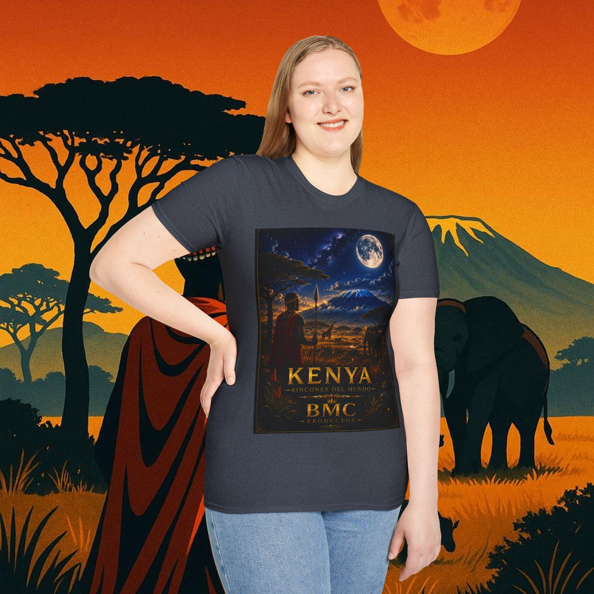"Camiseta Kenia: Aventura Salvaje y Tierra de Horizontes Infinitos 🦁🌄🏕️"