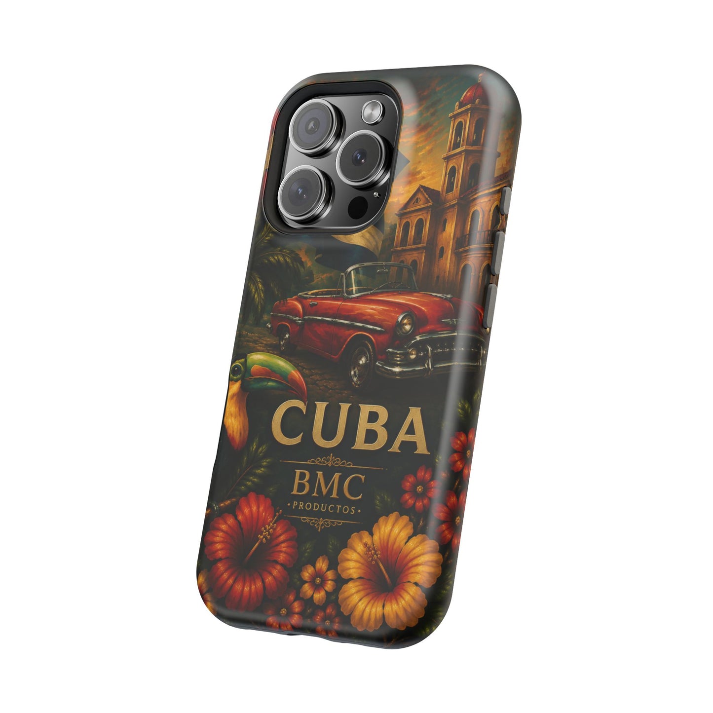 "Funda Magnética Reforzada Magnética Reforzada Cuba: Ritmo, Historia y Encanto Caribeño 🎺🚗🌴 "
