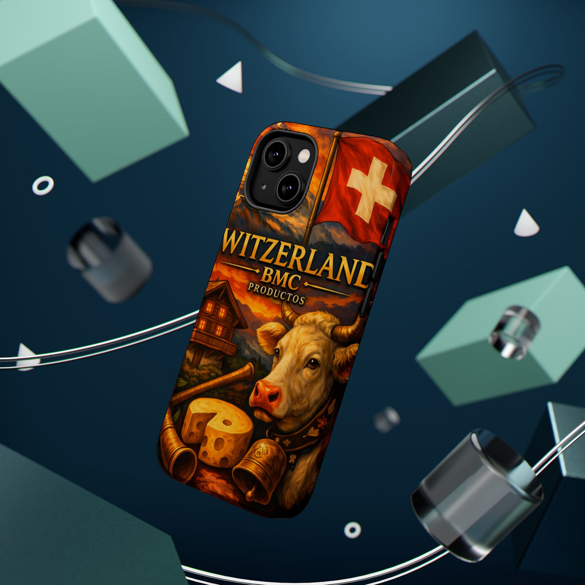 "Funda Magnética Reforzada Magnética Reforzada suiza❄️ – Tierra de montañas majestuosas y precisión legendaria"