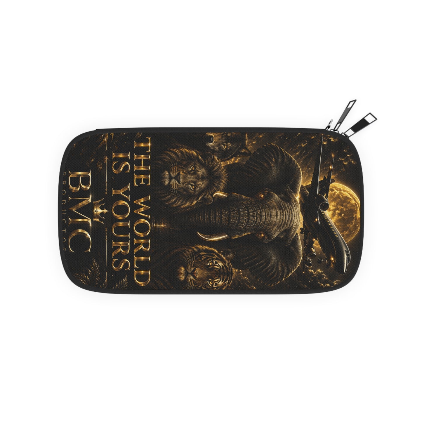 🌍✨ "El mundo es tuyo" – Cartera para pasaporte 🐘🦁✈️