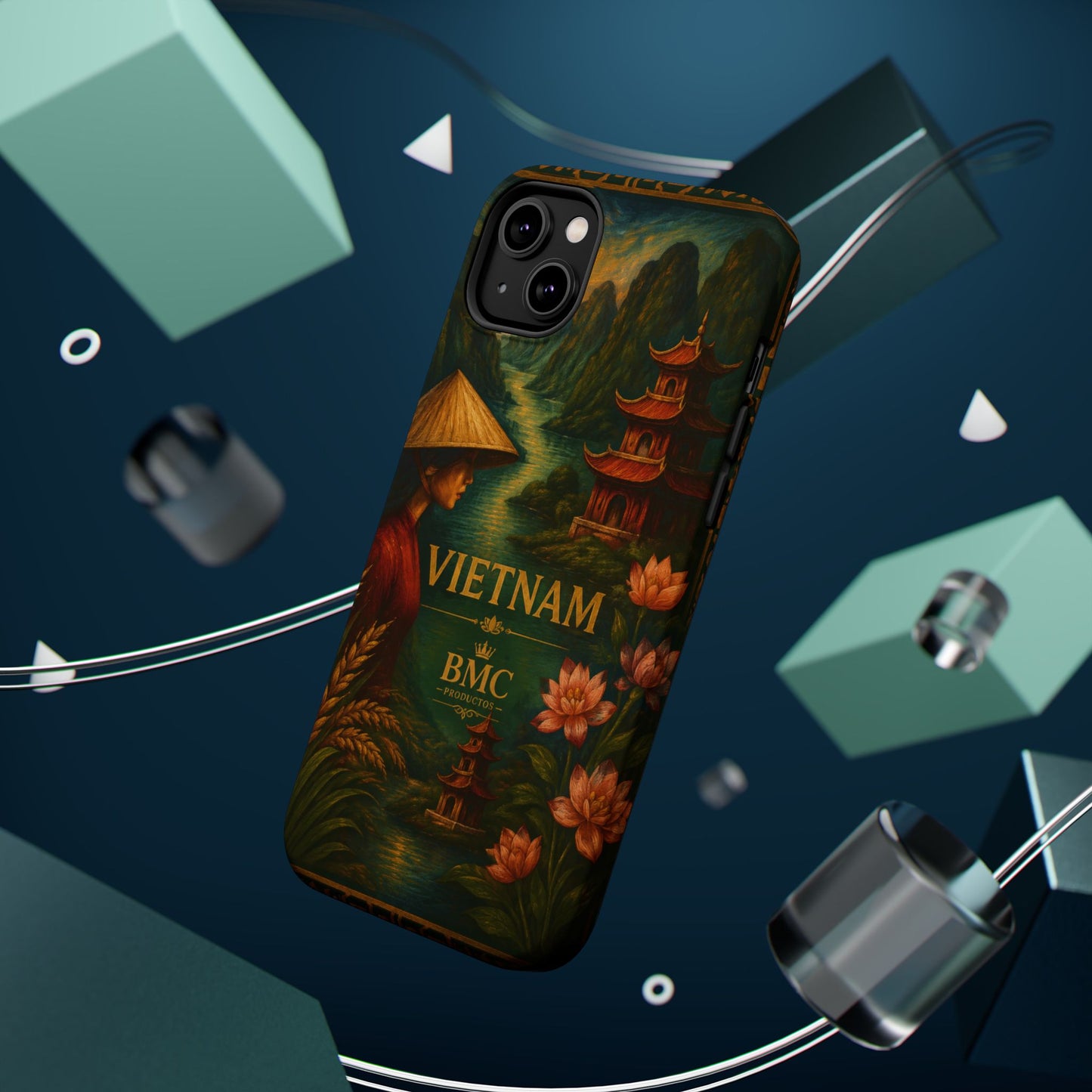 "Funda Magnética Reforzada Magnética Reforzada  Vietnam: Tradición, Naturaleza y Leyendas Ancestrales 🎋🏯🐉"