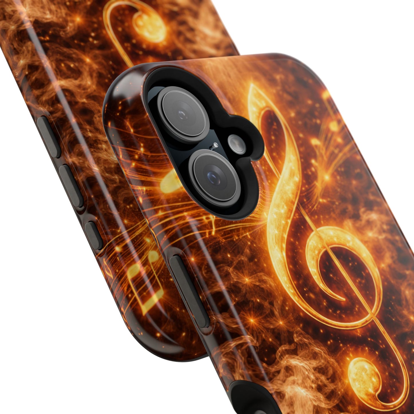"Funda Magnética Reforzada Magnética Reforzada clave de sol 🎼🔥Donde nace una nota… nace una llama.” 🔥🎼