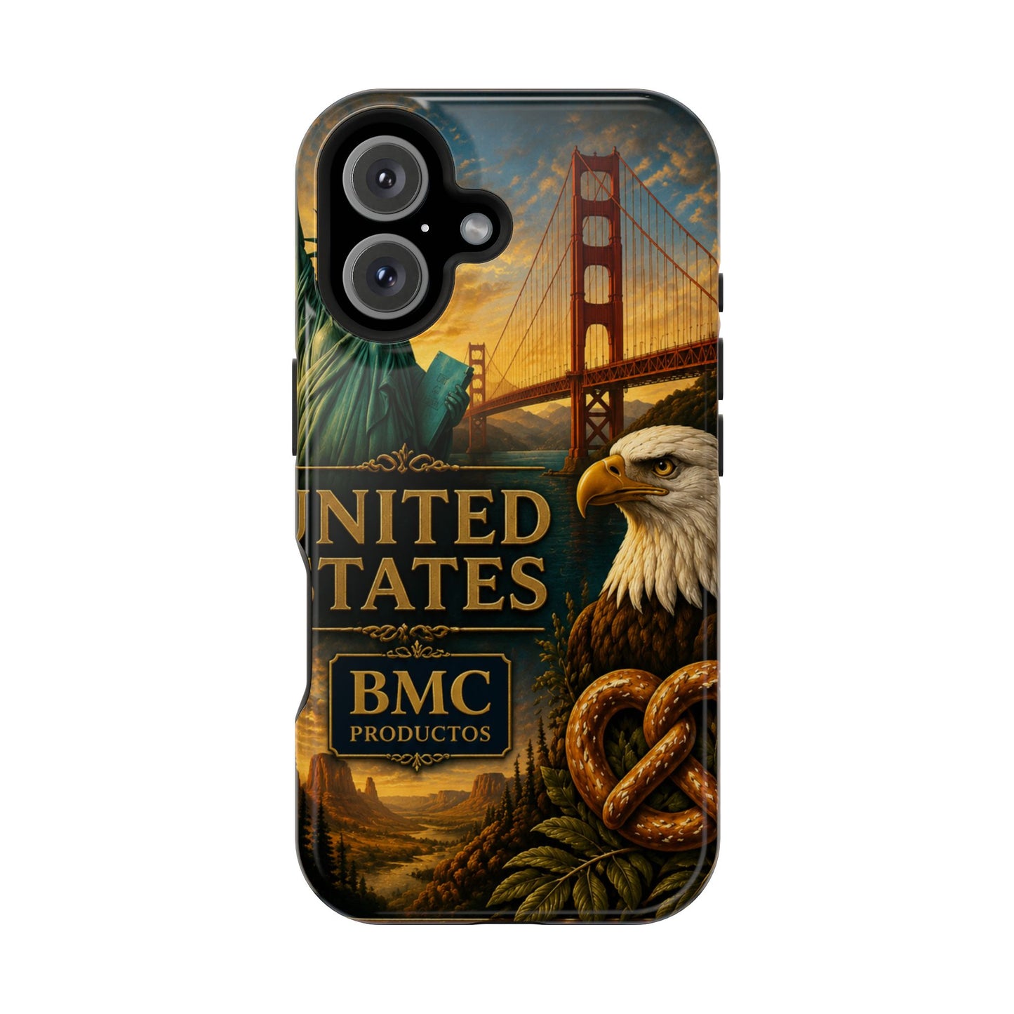 "Funda Magnética Reforzada Estados Unidos: Sueños, Libertad y Grandes Horizontes 🗽🏜️🌆"