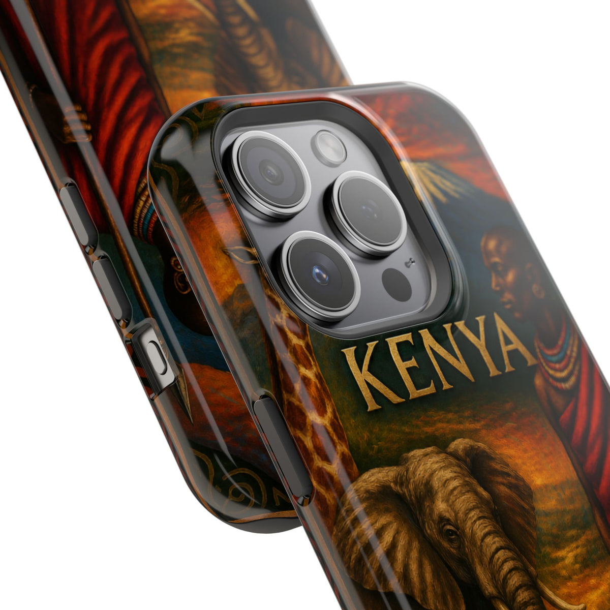 "Reinforced Magnetic Case Kenya: Wild Adventure and Land of Infinite Horizons 🦁🌄🏕️"
