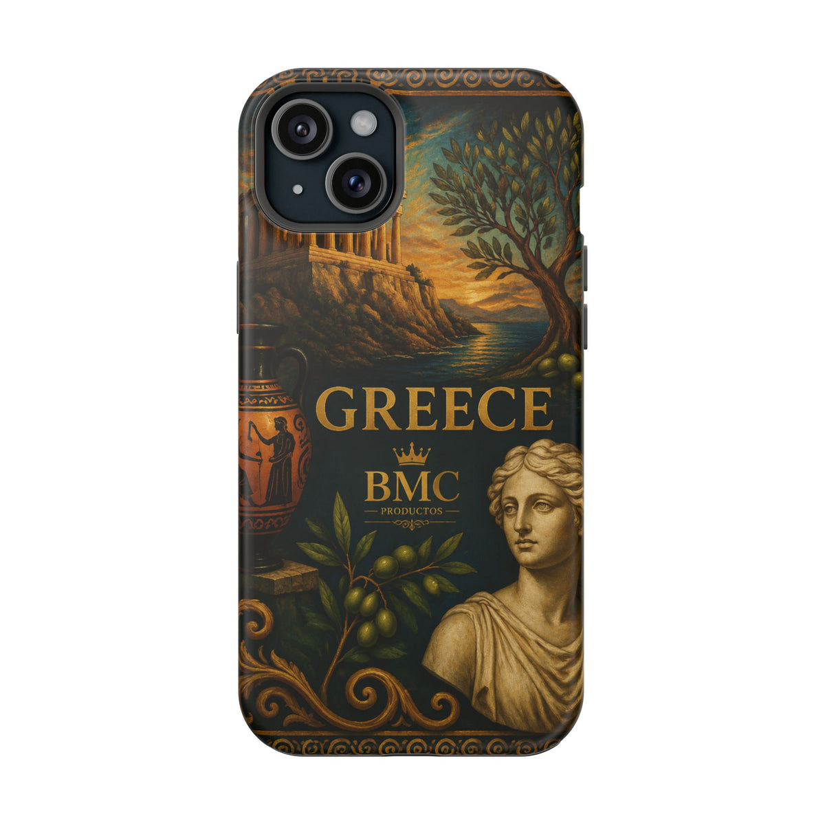 "Funda Magnética Reforzada Magnética Reforzada Grecia: Cuna de Dioses, Maravillas y Filosofía 🌊🏛️⚡"
