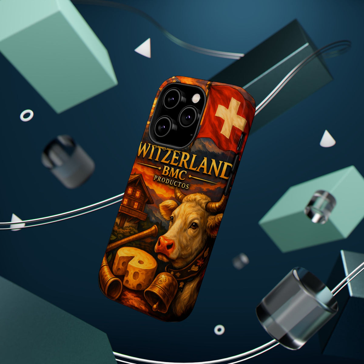 "Funda Magnética Reforzada Magnética Reforzada suiza❄️ – Tierra de montañas majestuosas y precisión legendaria"