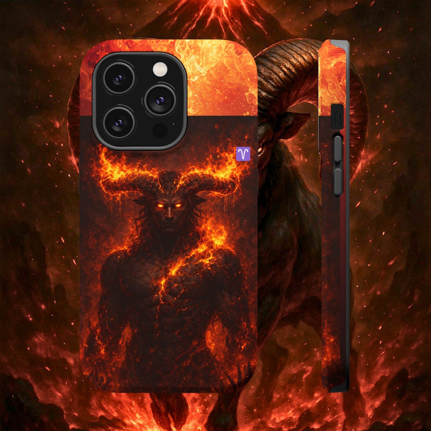 "Funda Magnética Reforzada ♈ Aries — Espíritu de fuego"