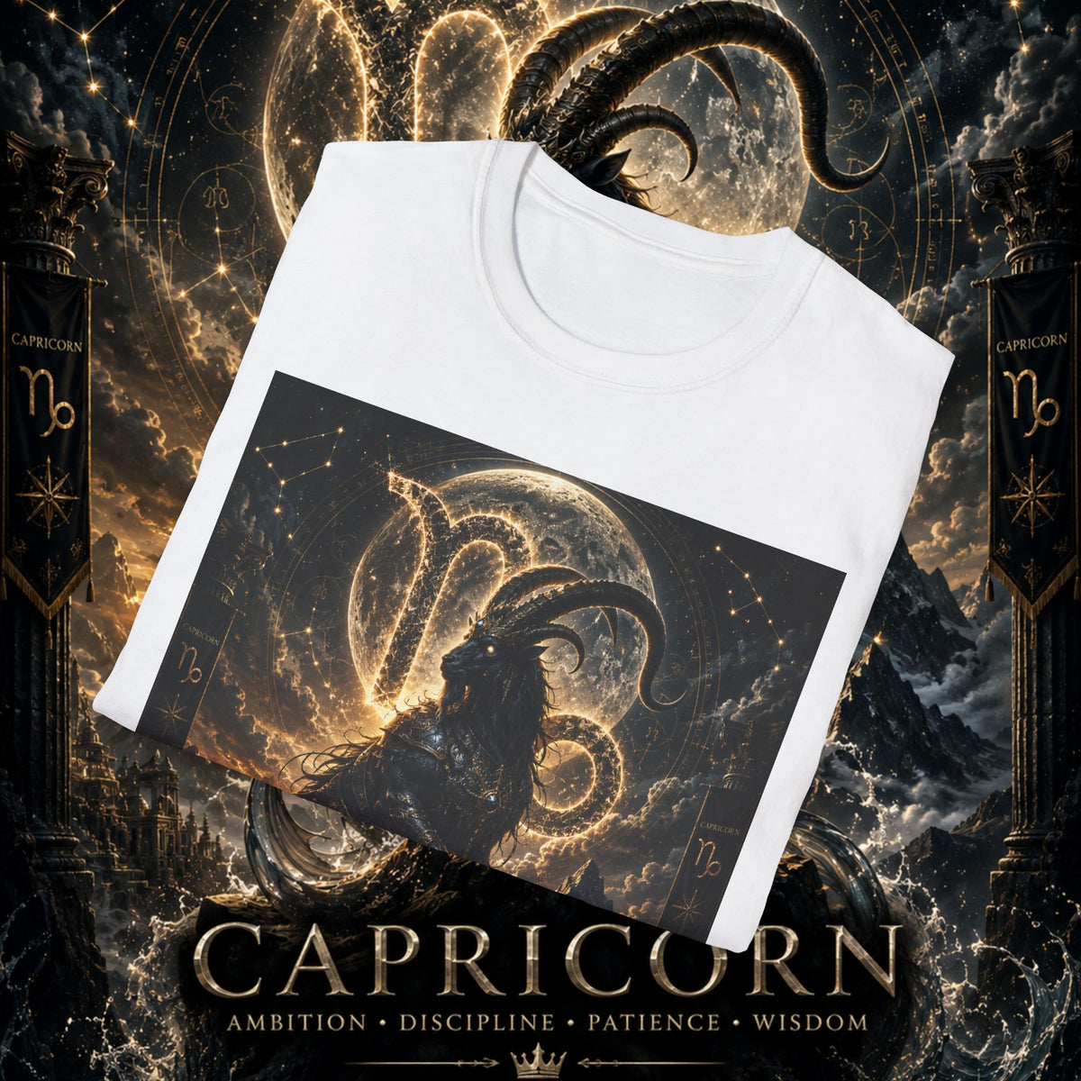 "Camiseta ♑ Capricornio – El Guardián de las Cumbres"