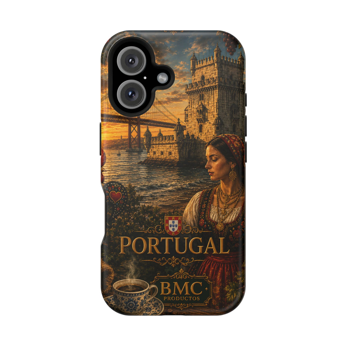 "Reinforced Magnetic Case Portugal: Atlantic Charm, Fados and Azulejos 🌊🎶🧿"