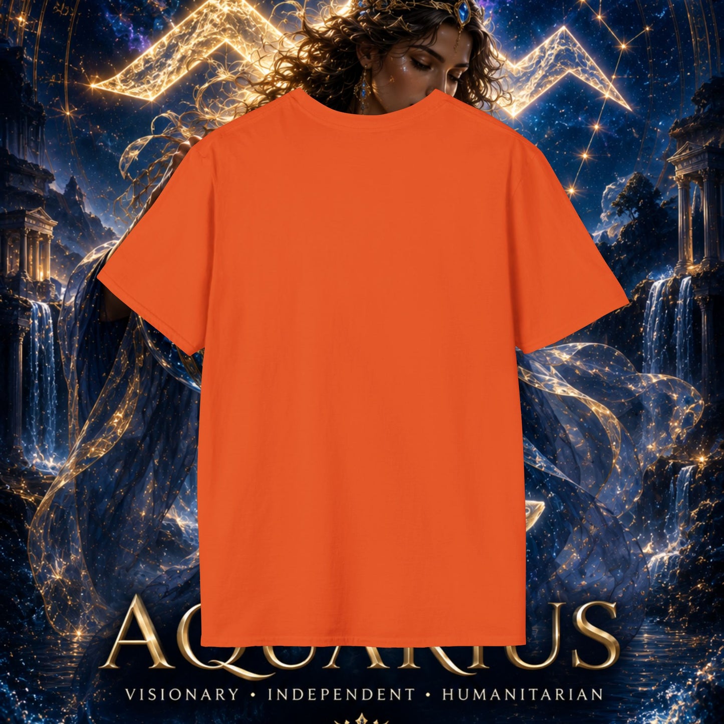 "Camiseta ♒ ACUARIO M– La Visionaria del Cielo y el Agua"