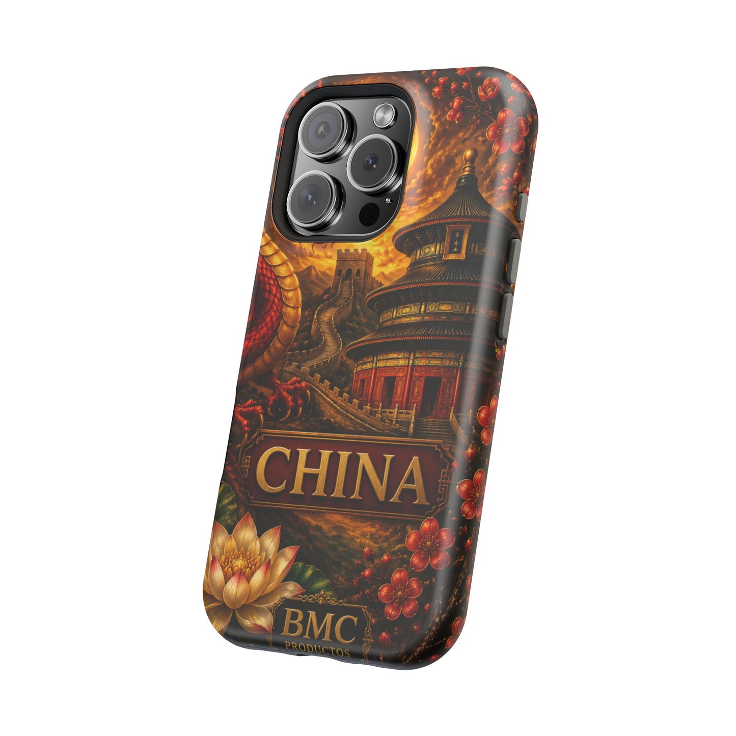 "Funda Magnética Reforzada Magnética Reforzada China – Dragones, murallas y leyendas eternas"
