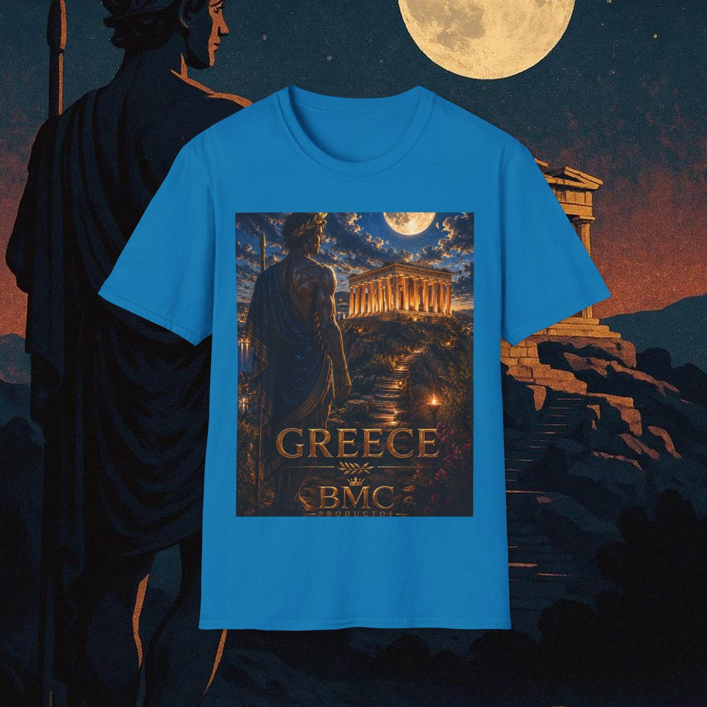 "Camiseta Grecia: Cuna de Dioses, Maravillas y Filosofía 🌊🏛️⚡"