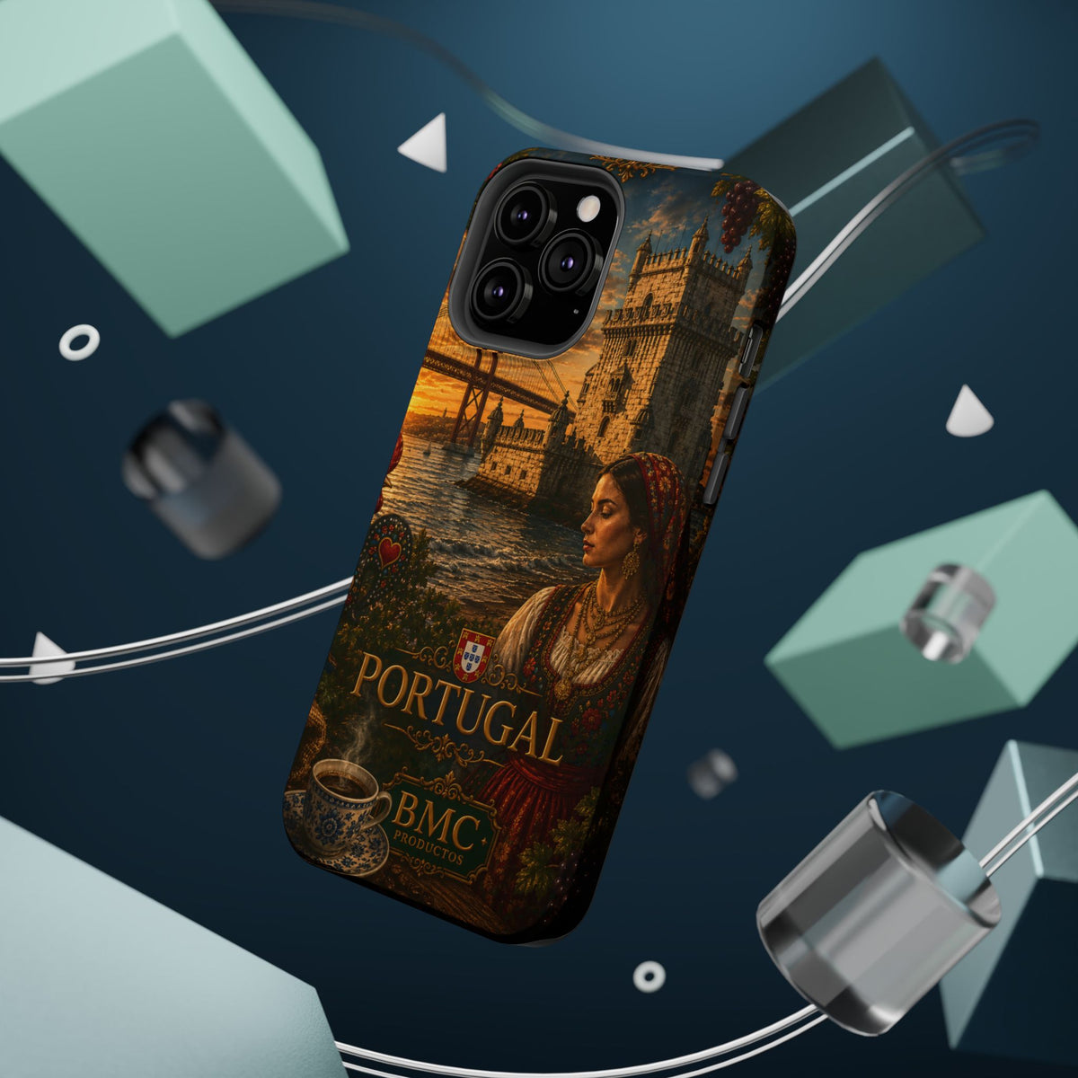 "Reinforced Magnetic Case Portugal: Atlantic Charm, Fados and Azulejos 🌊🎶🧿"